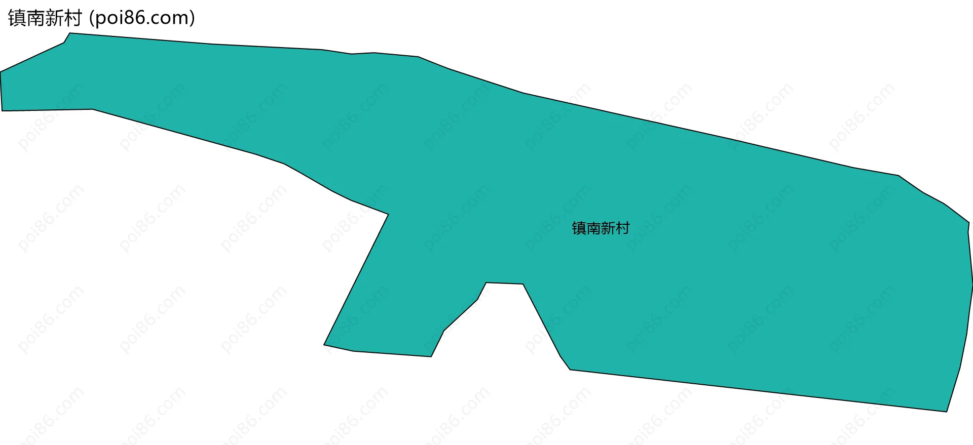 镇南新村边界地图