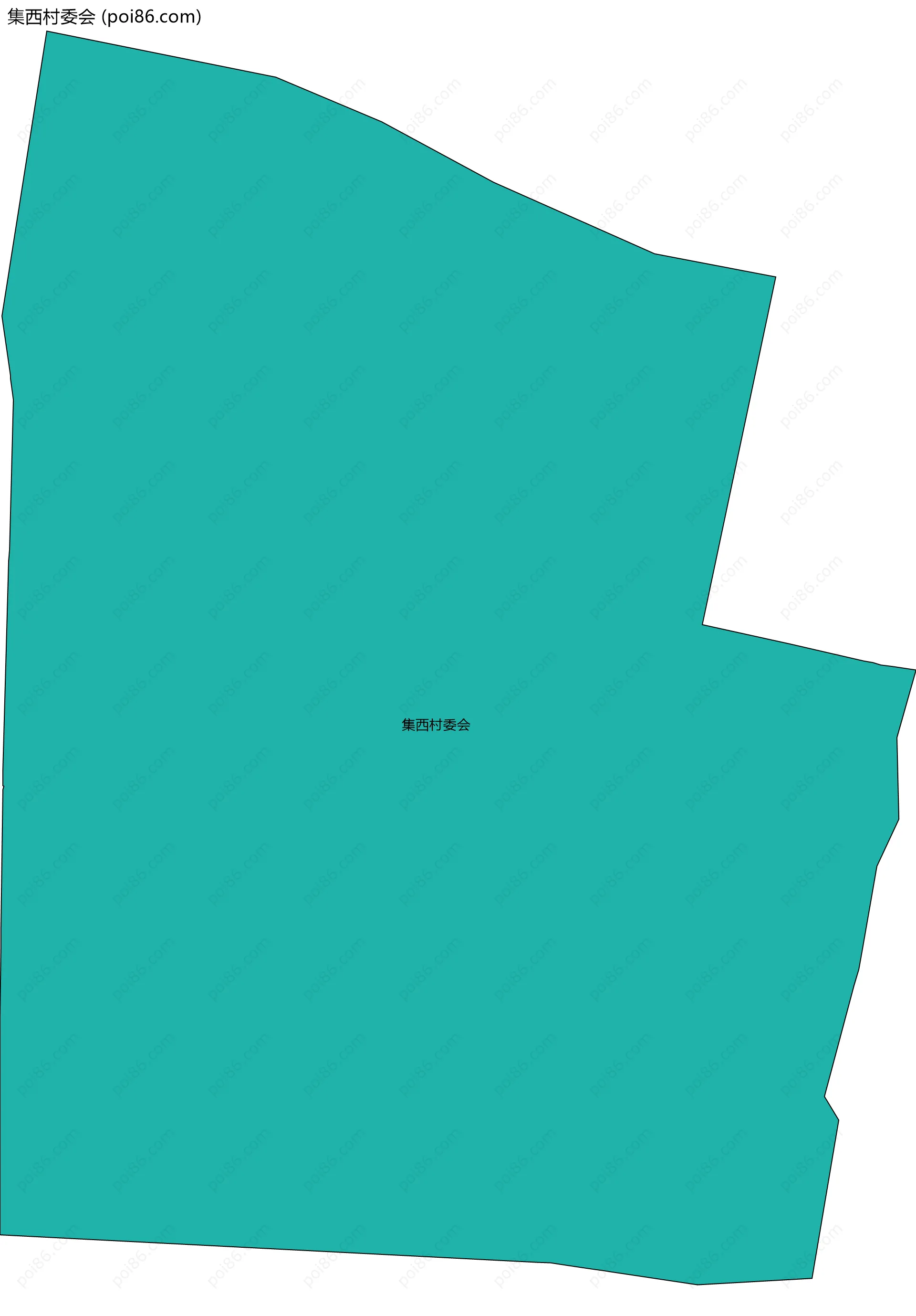 集西村委会边界地图