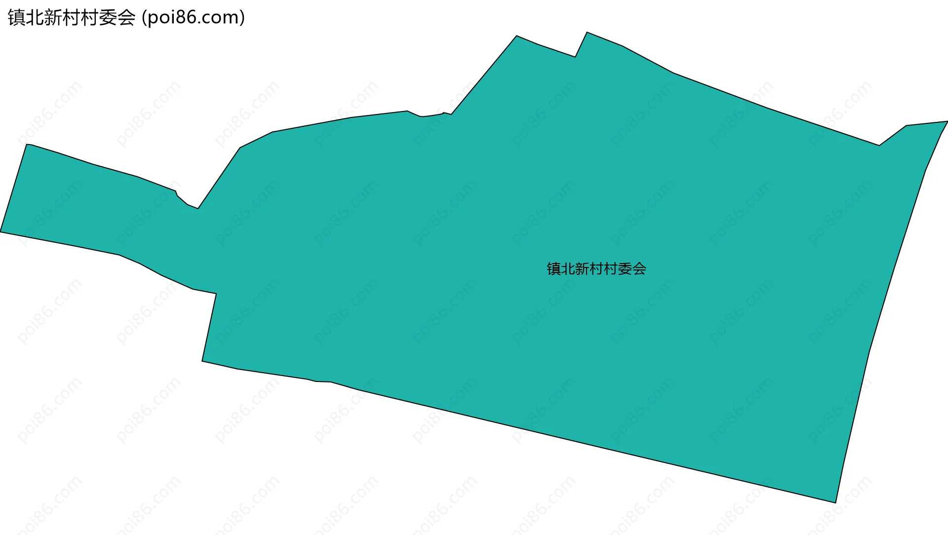 镇北新村村委会边界地图