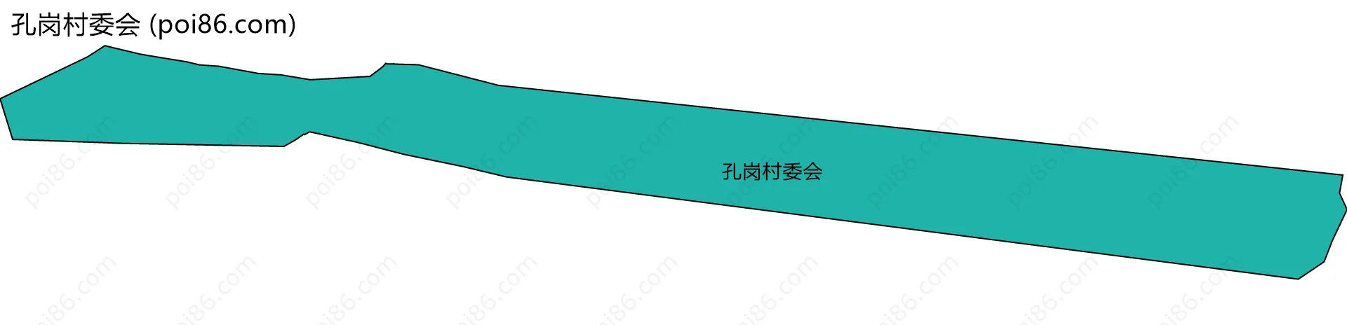 孔岗村委会边界地图