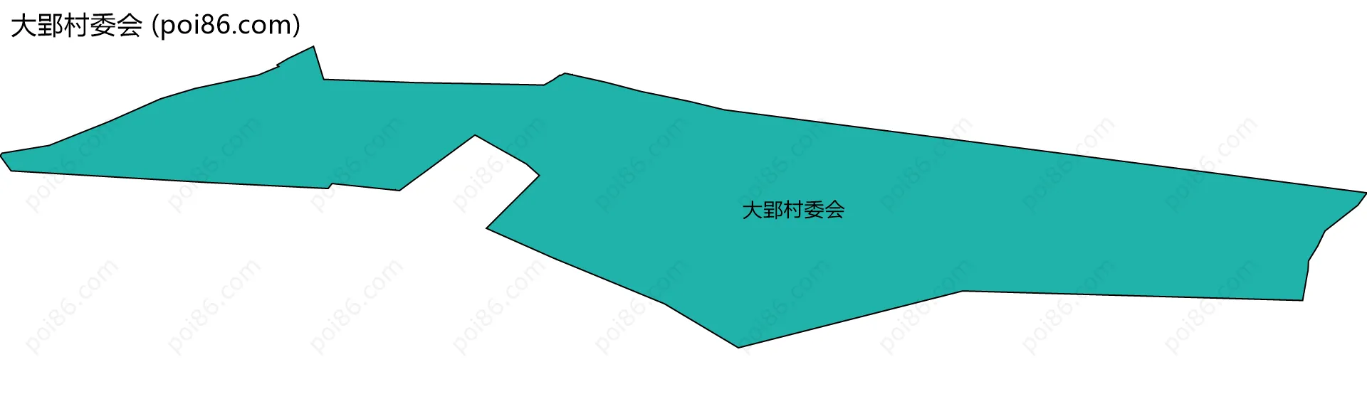 大郢村委会边界地图