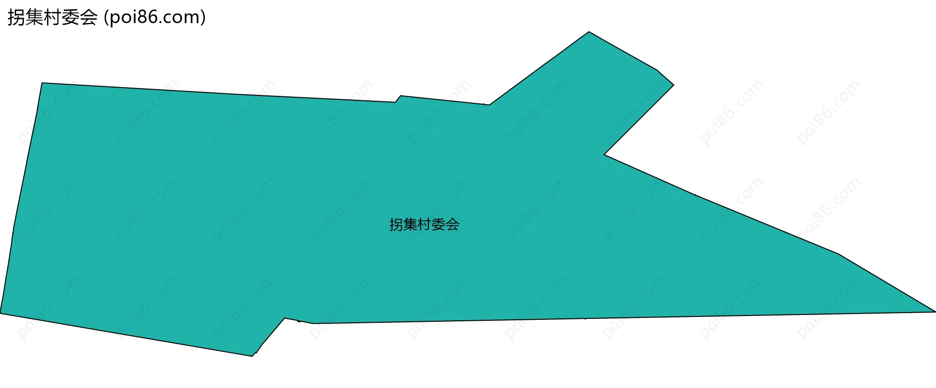 拐集村委会边界地图