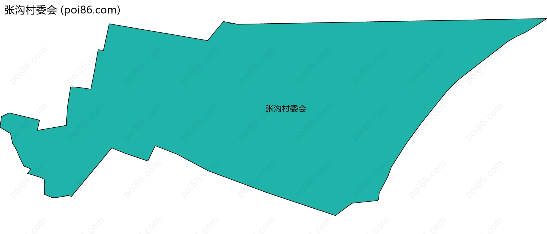 张沟村委会边界地图