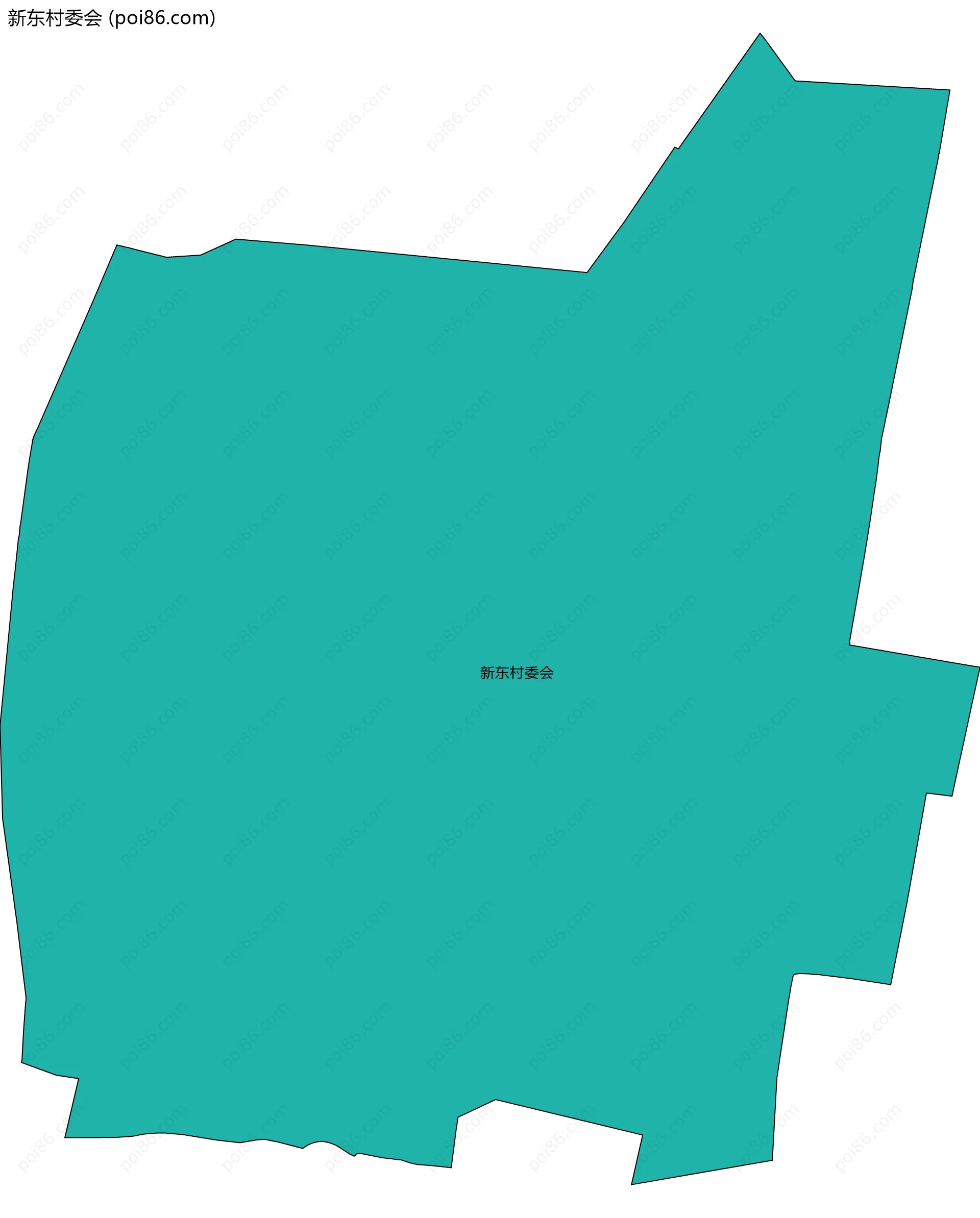 新东村委会边界地图