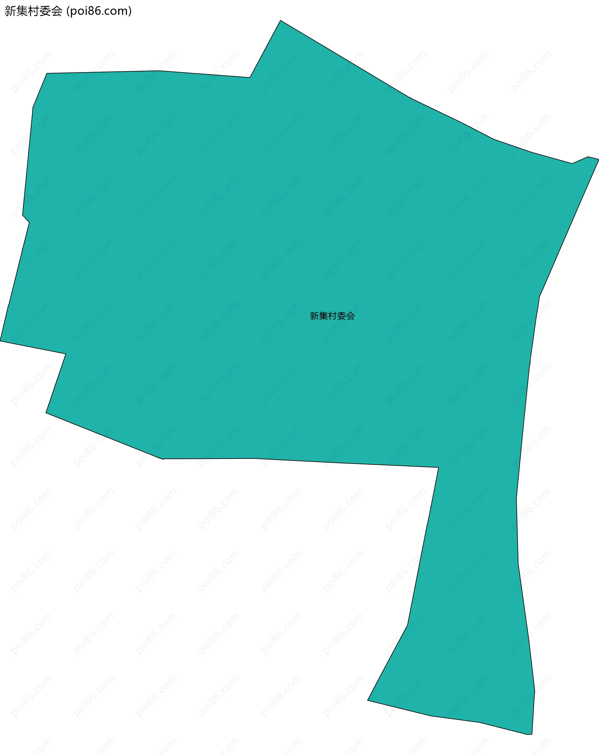 新集村委会边界地图