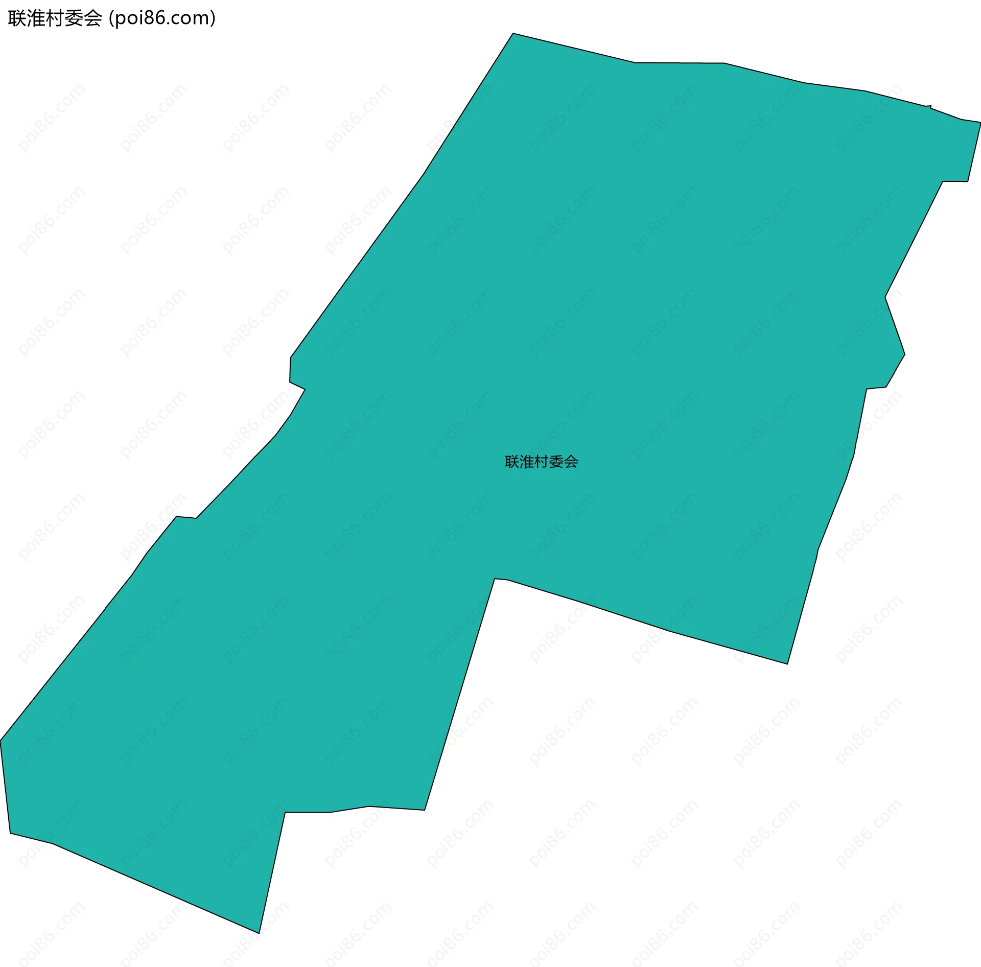 联淮村委会边界地图