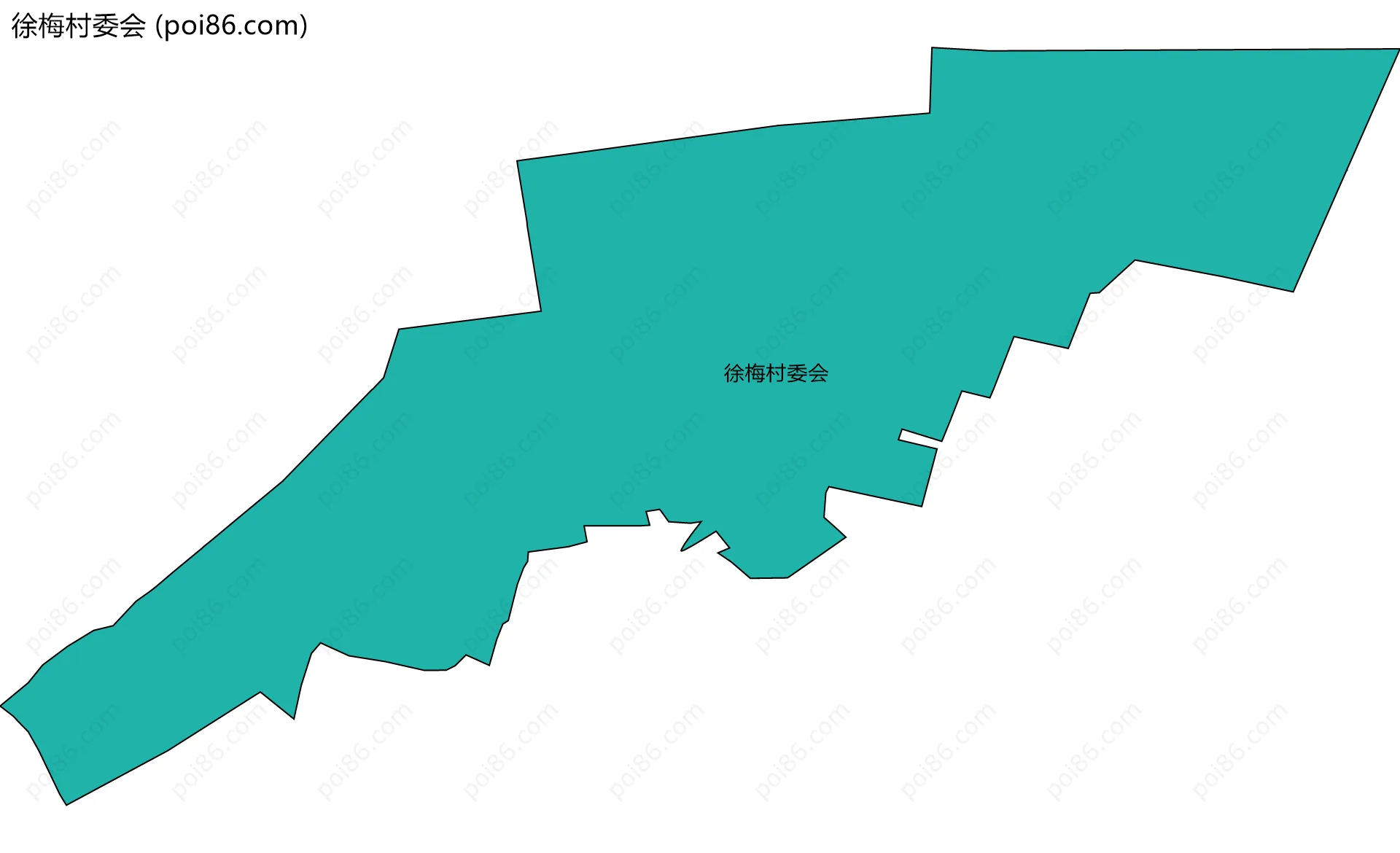 徐梅村委会边界地图