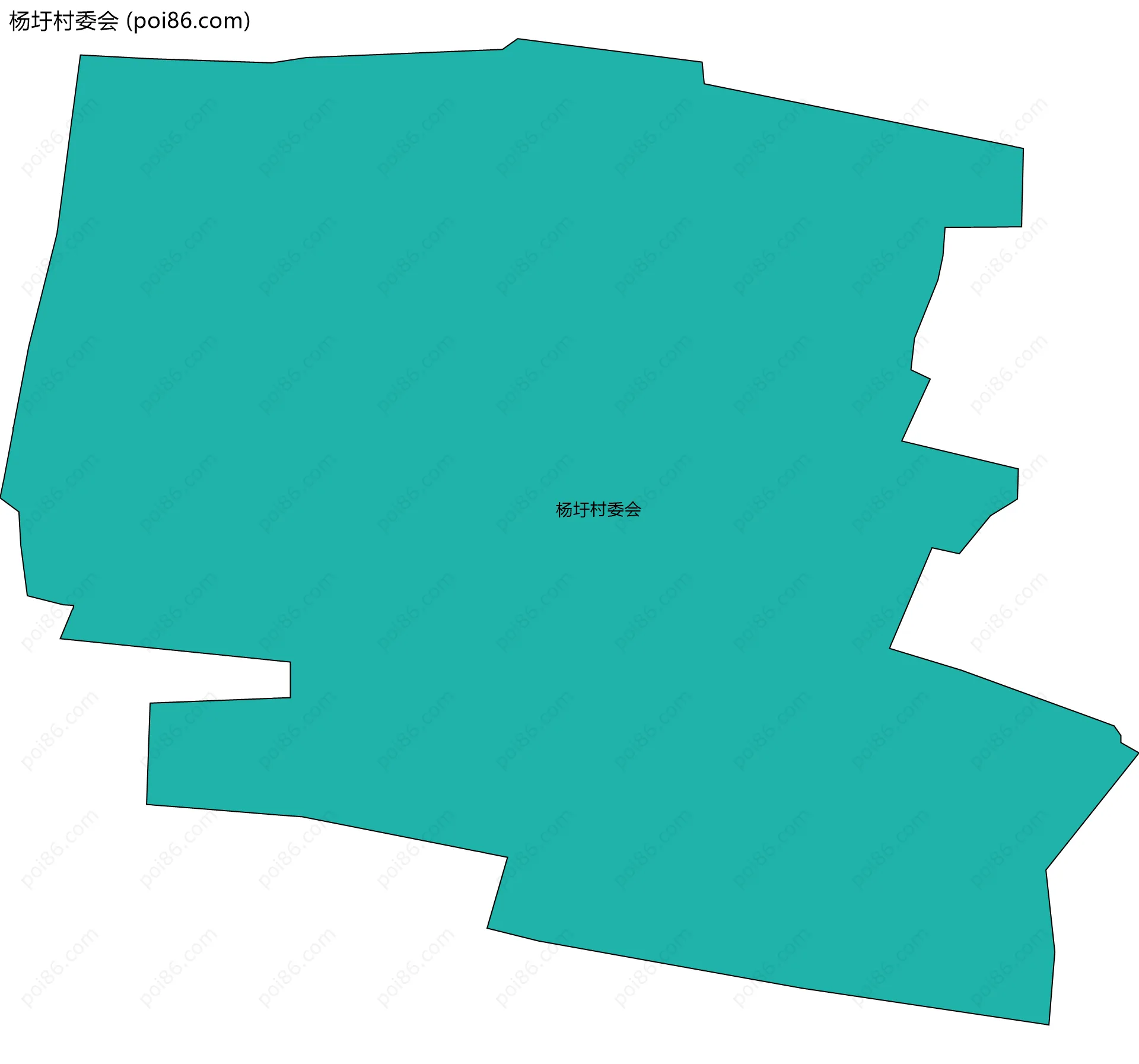 杨圩村委会边界地图