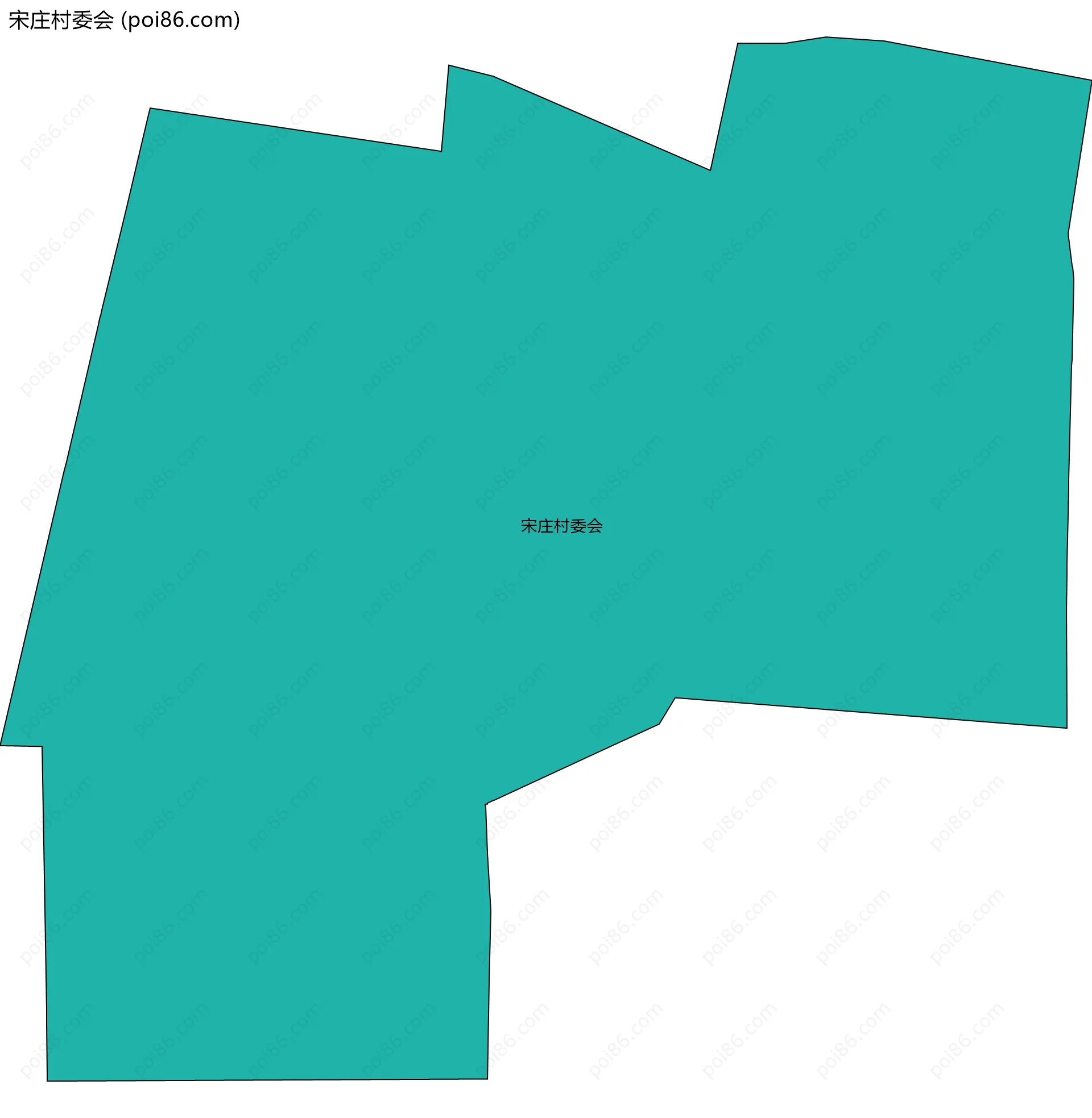 宋庄村委会边界地图
