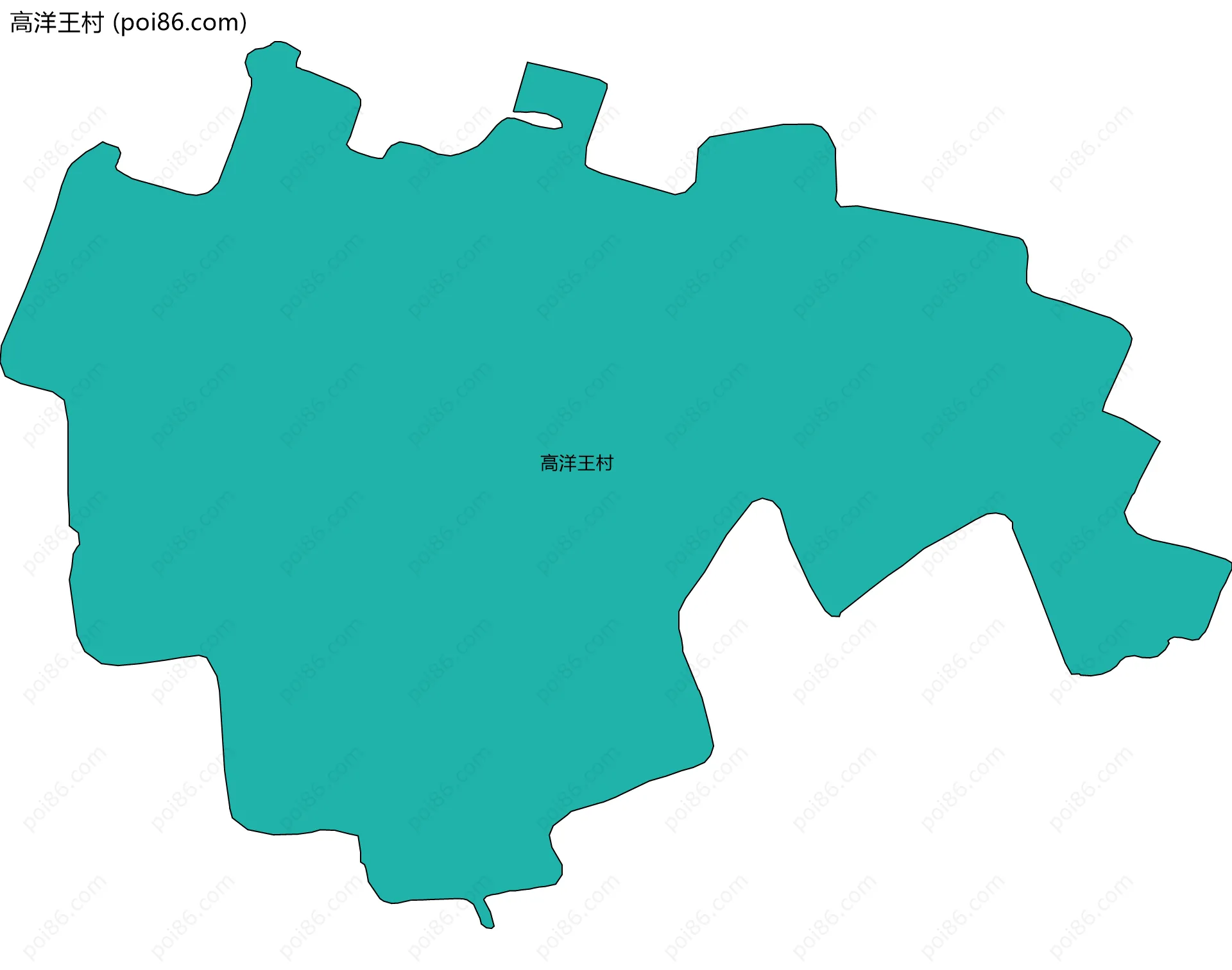 高洋王村边界地图