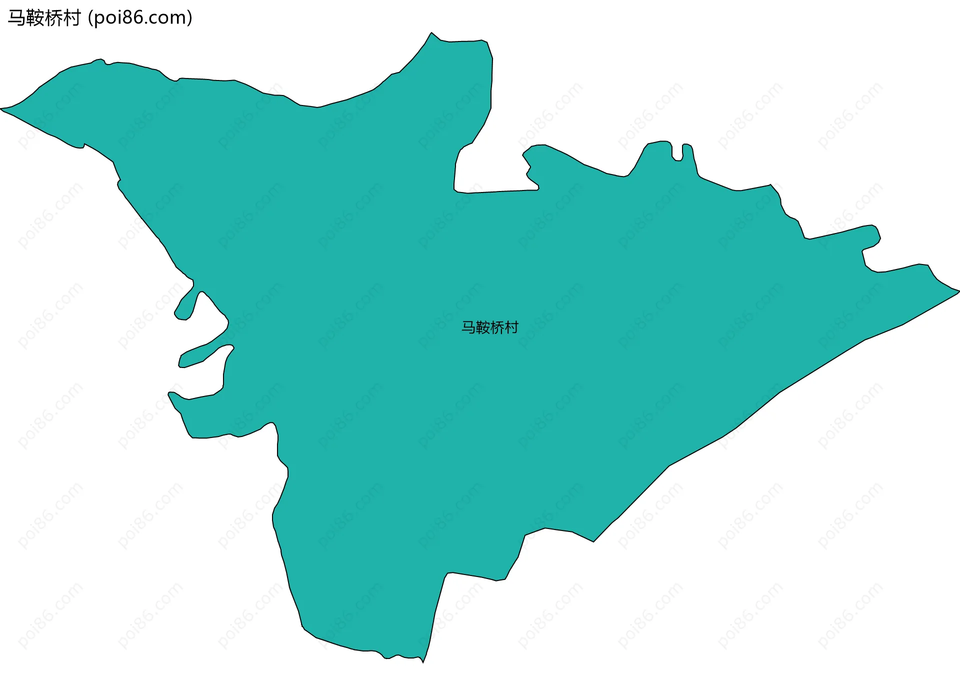 马鞍桥村边界地图