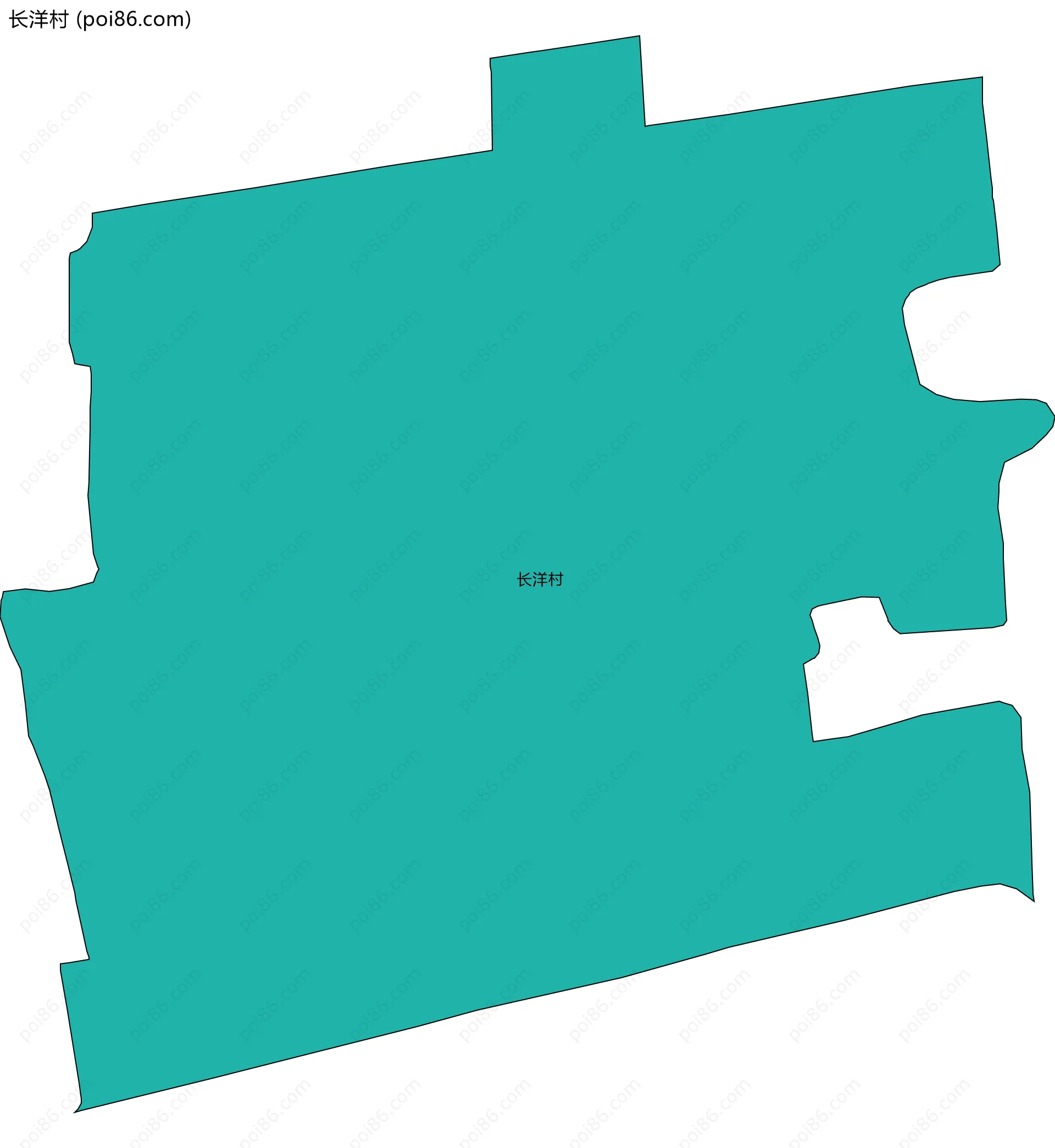 长洋村边界地图