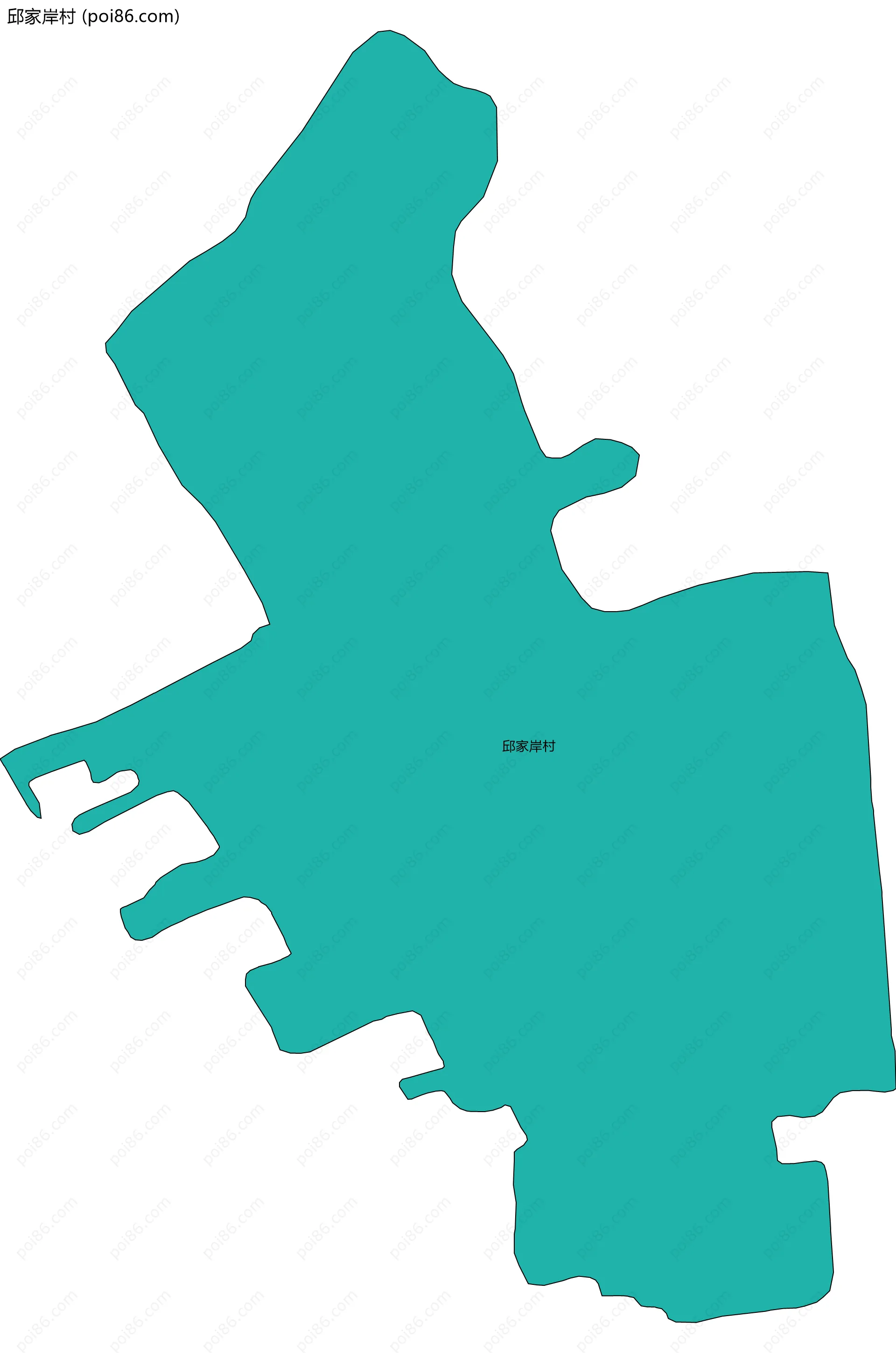 邱家岸村边界地图