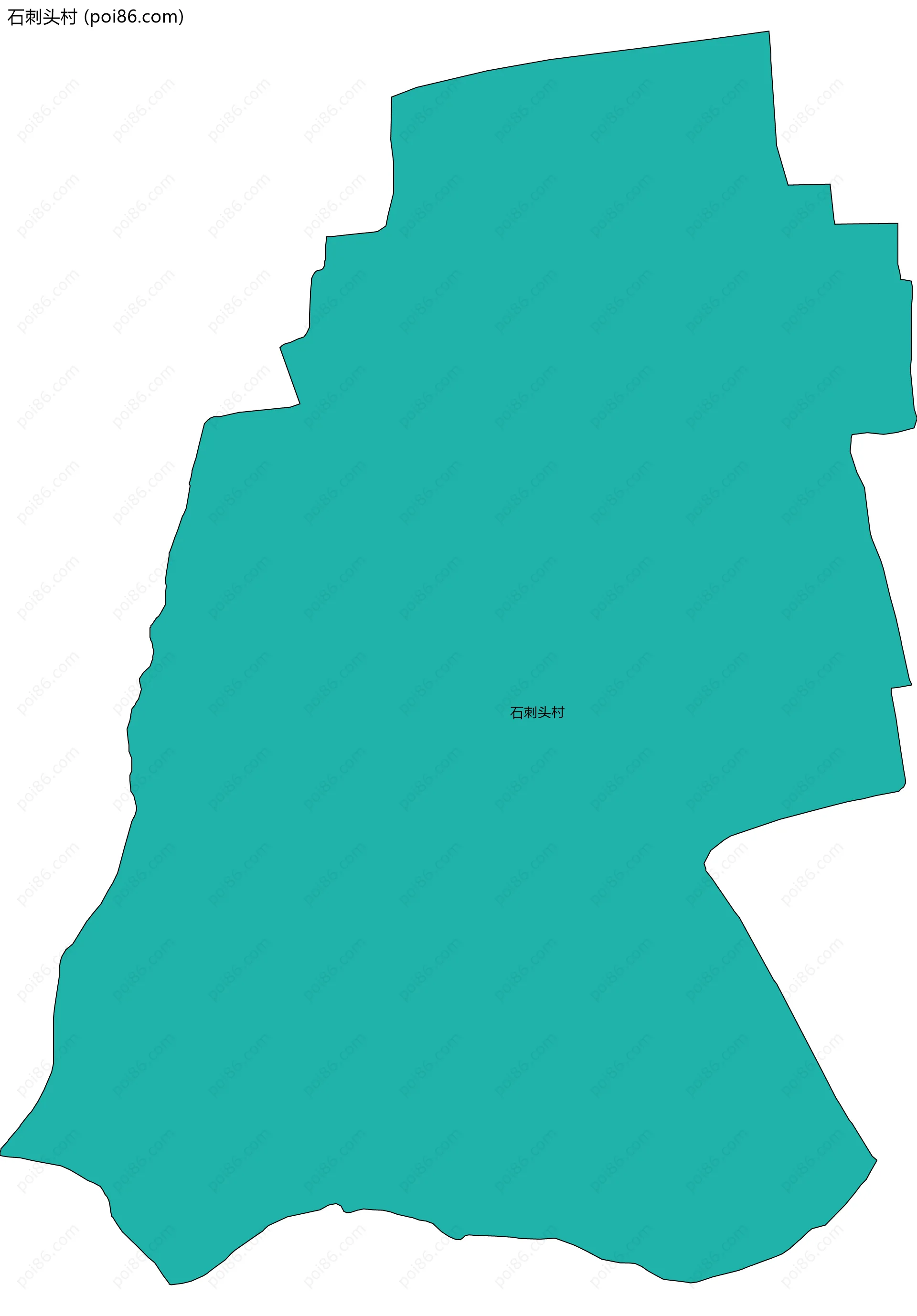 石刺头村边界地图