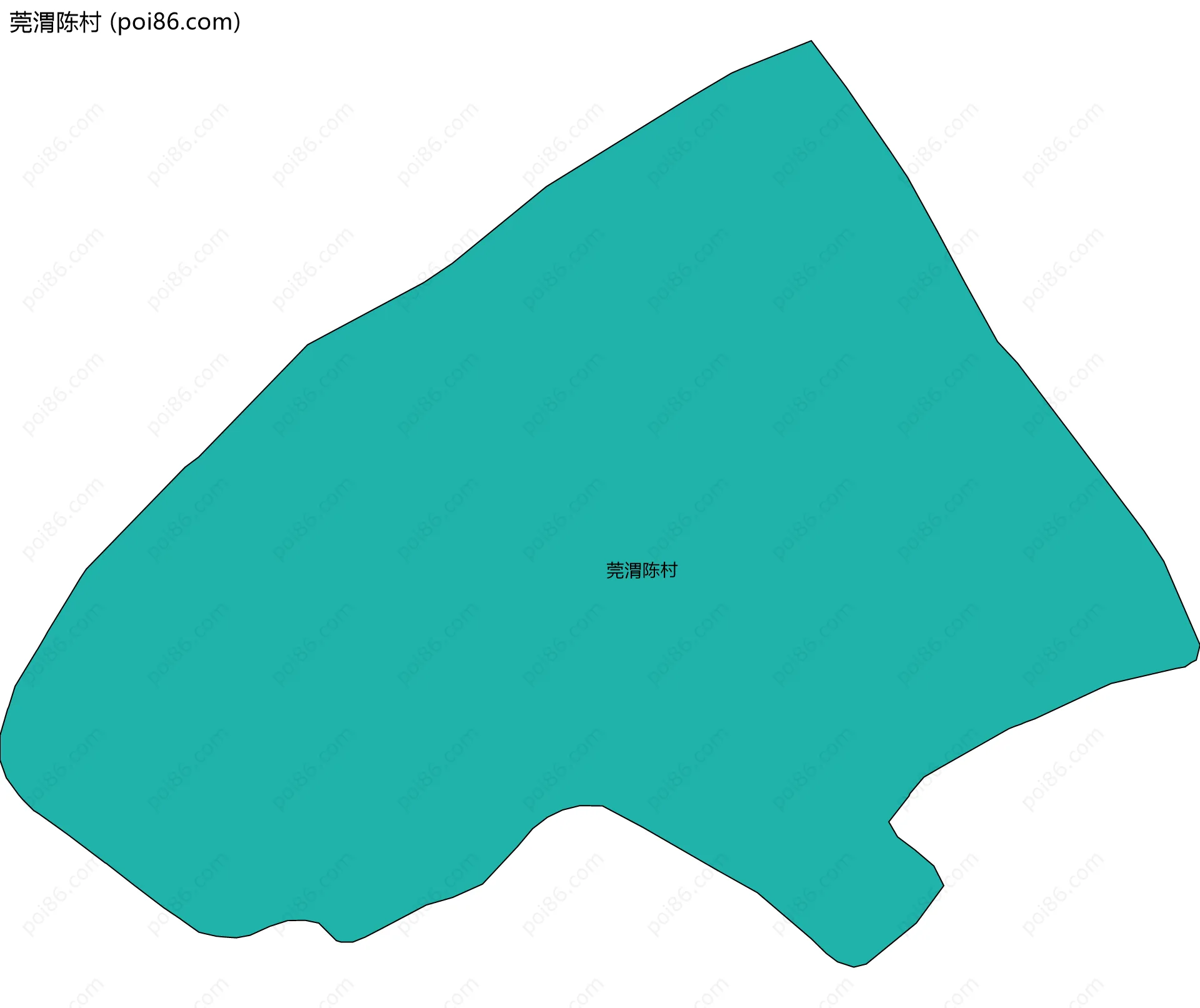 莞渭陈村边界地图
