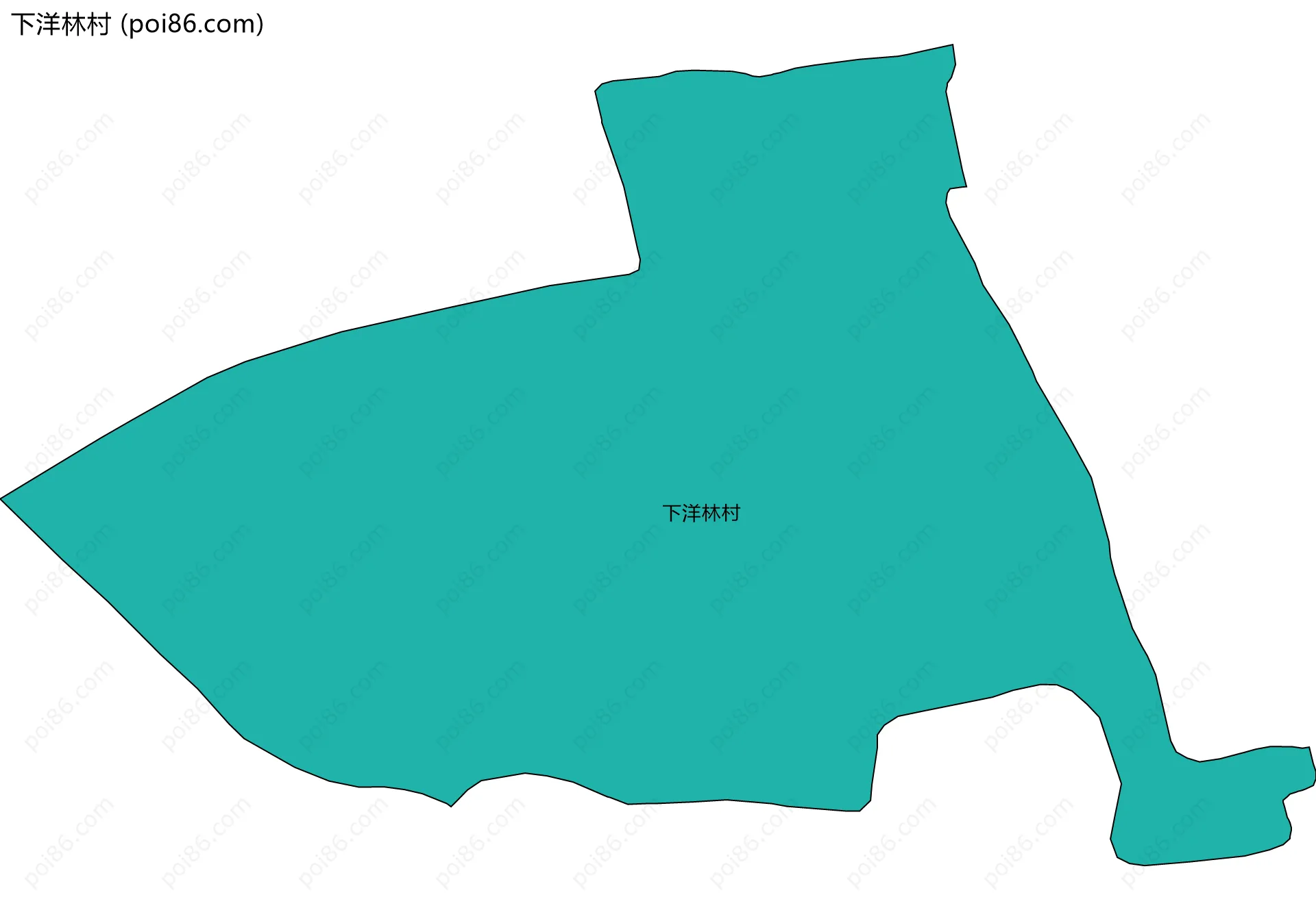 下洋林村边界地图