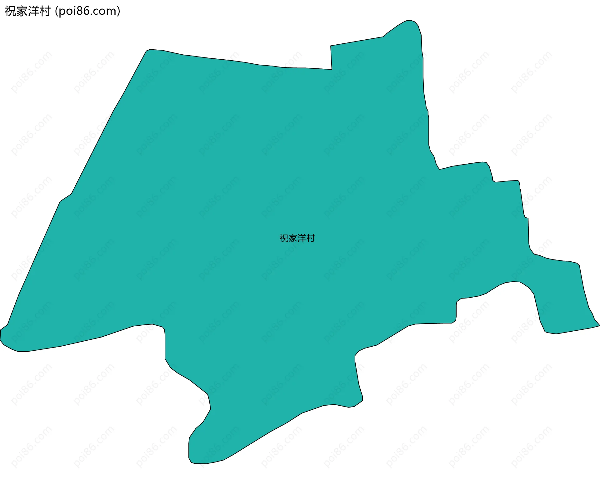 祝家洋村边界地图