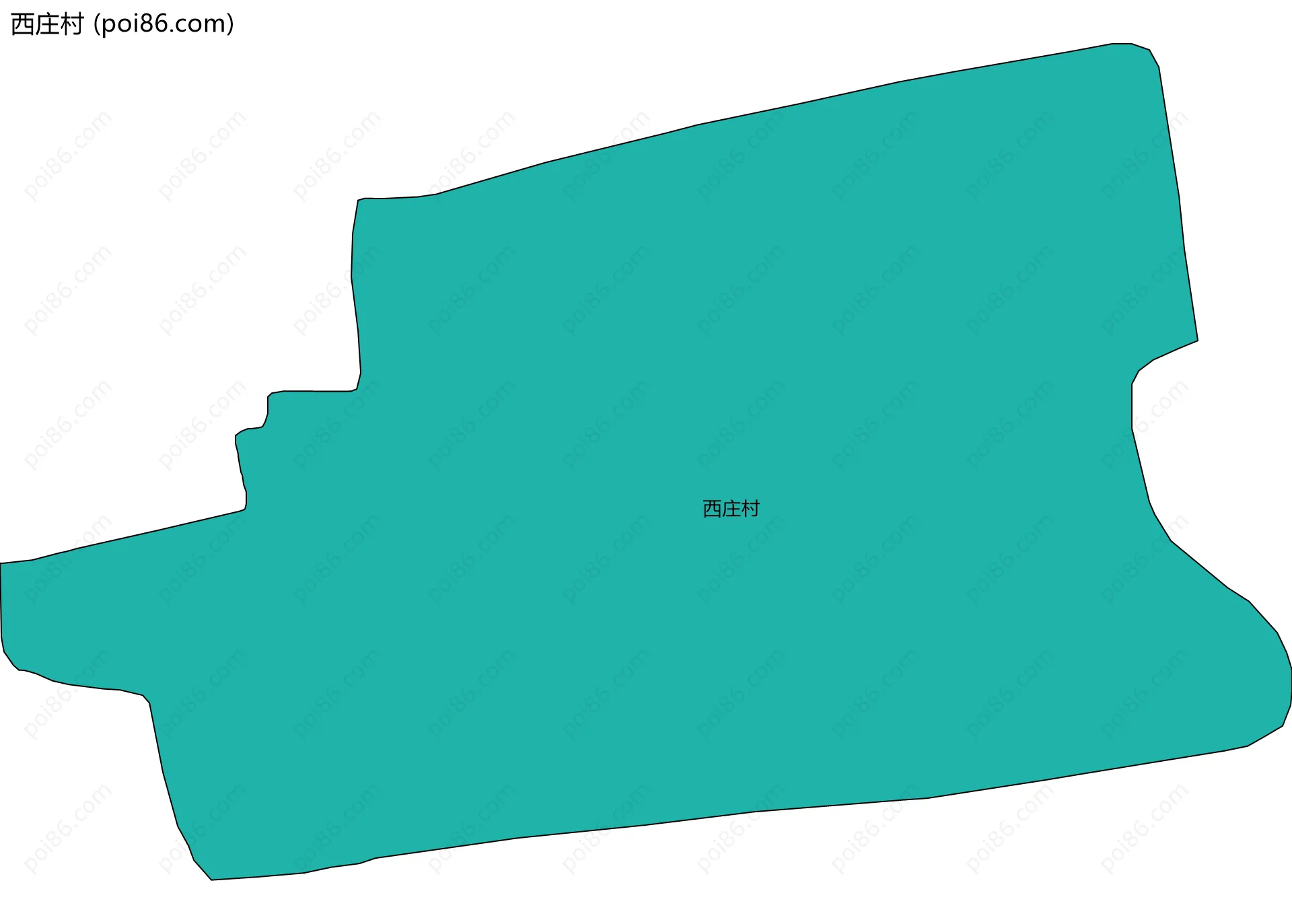 西庄村边界地图