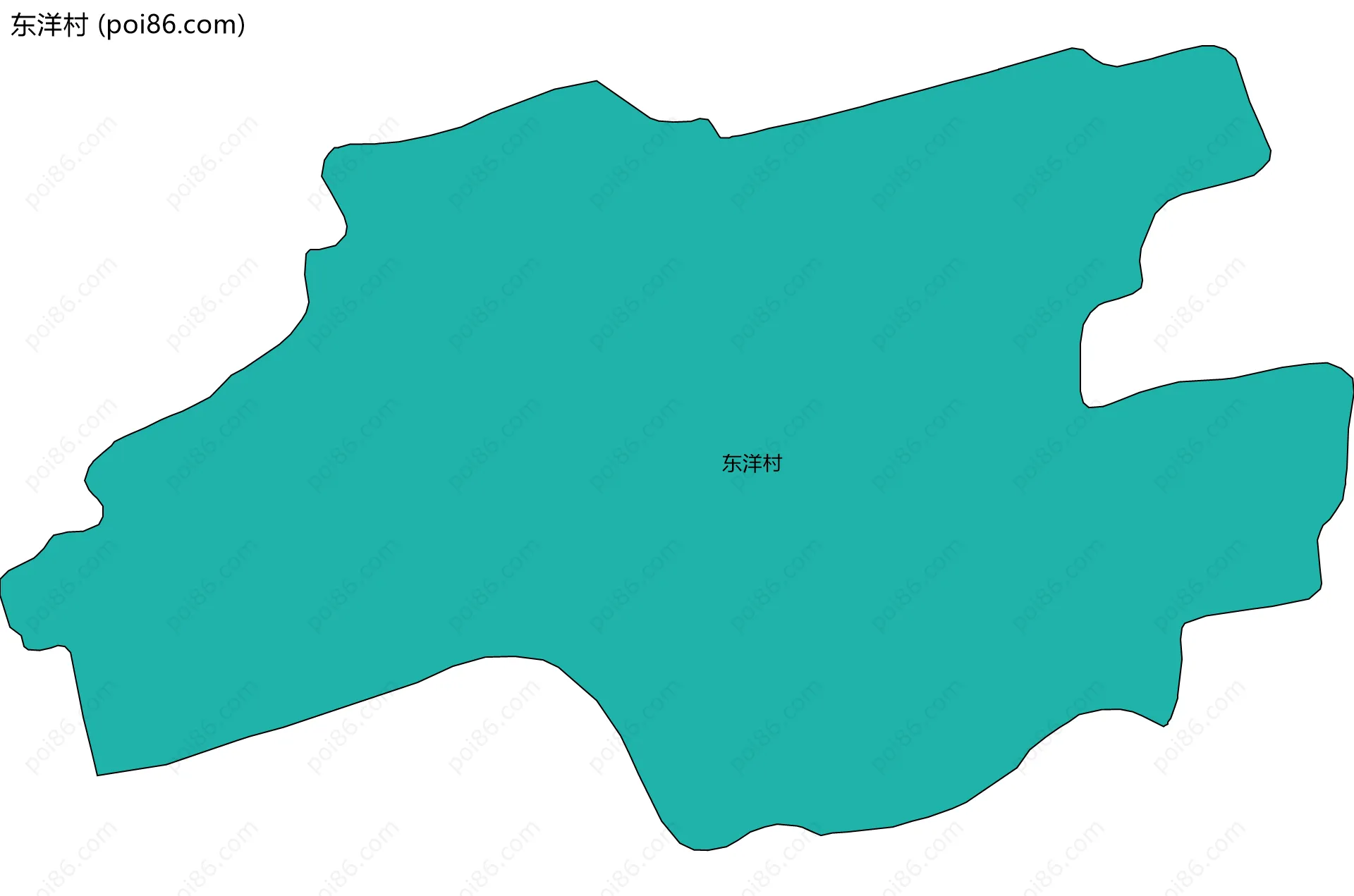东洋村边界地图