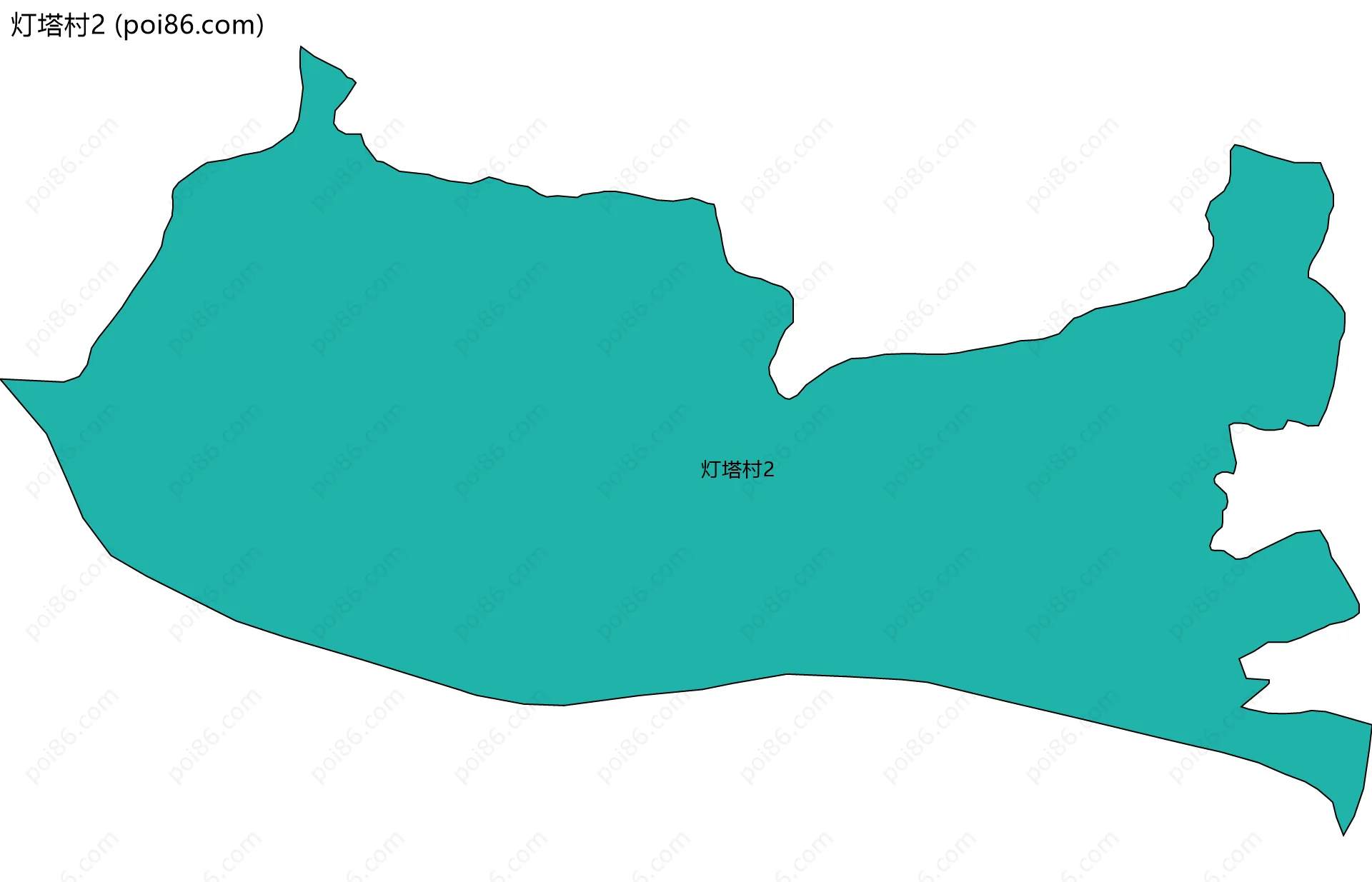 灯塔村2边界地图