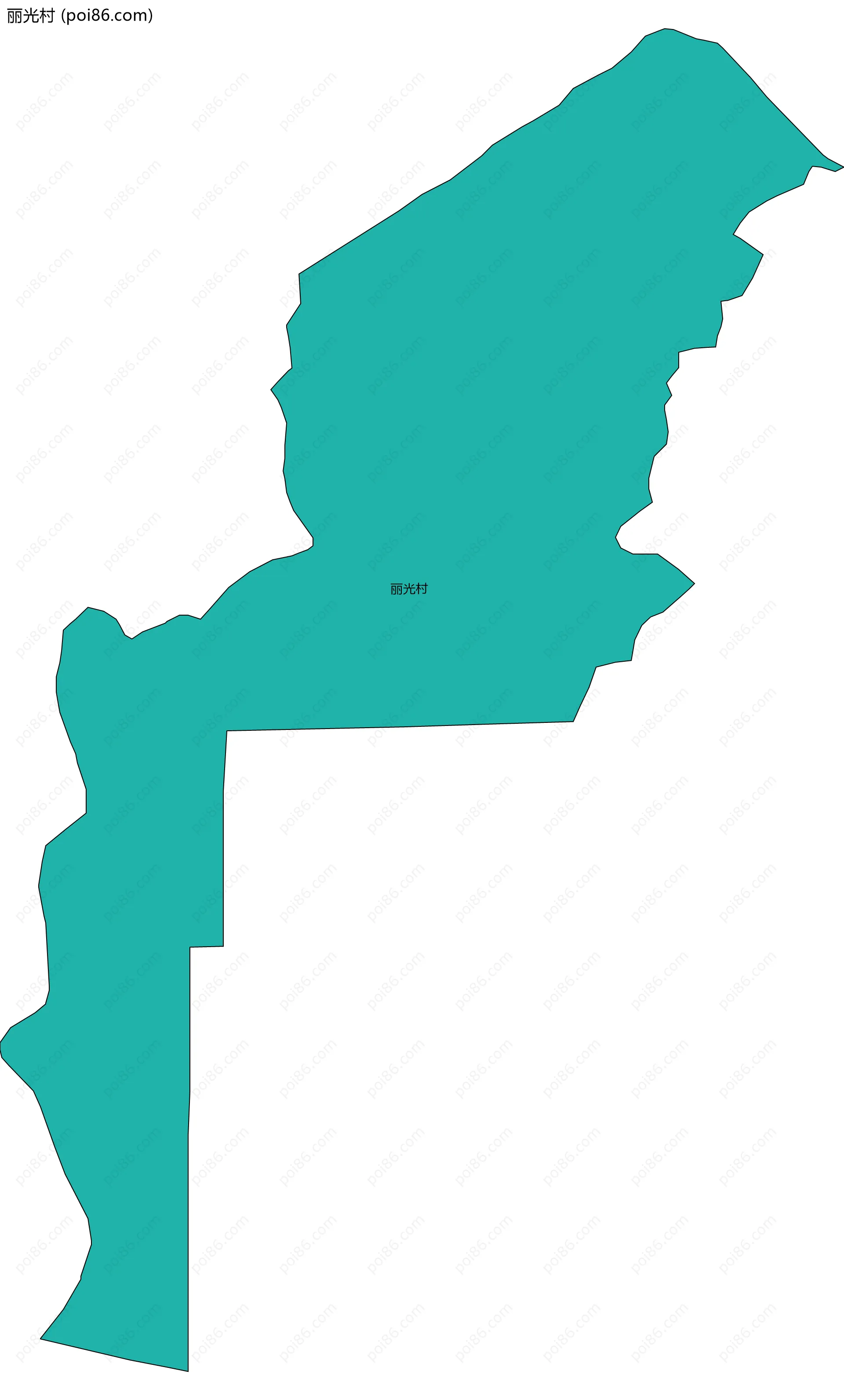 丽光村边界地图