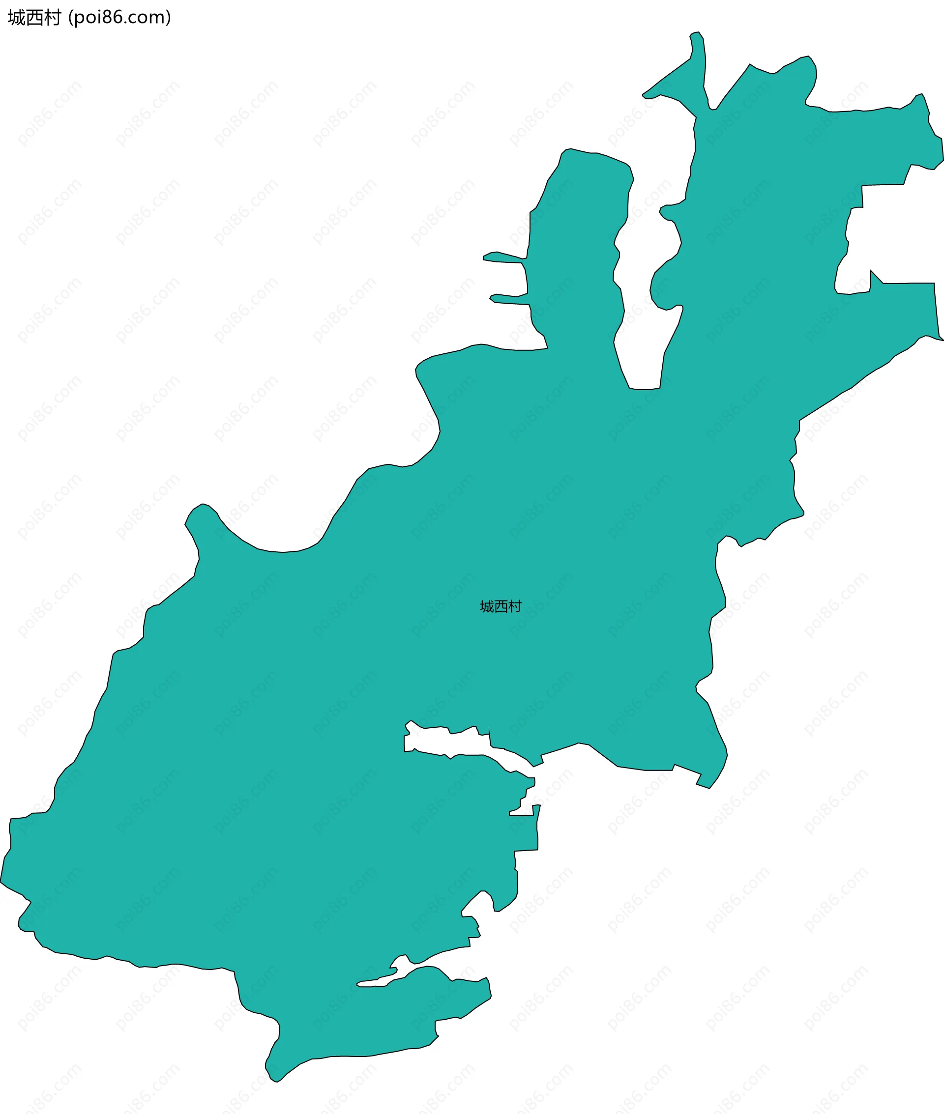 城西村边界地图