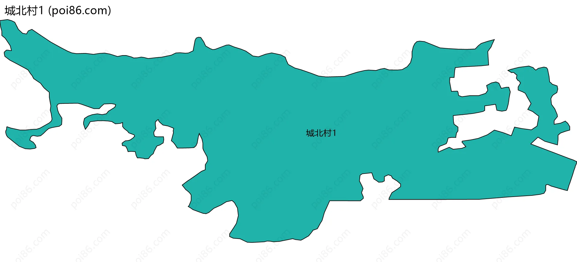 城北村1边界地图