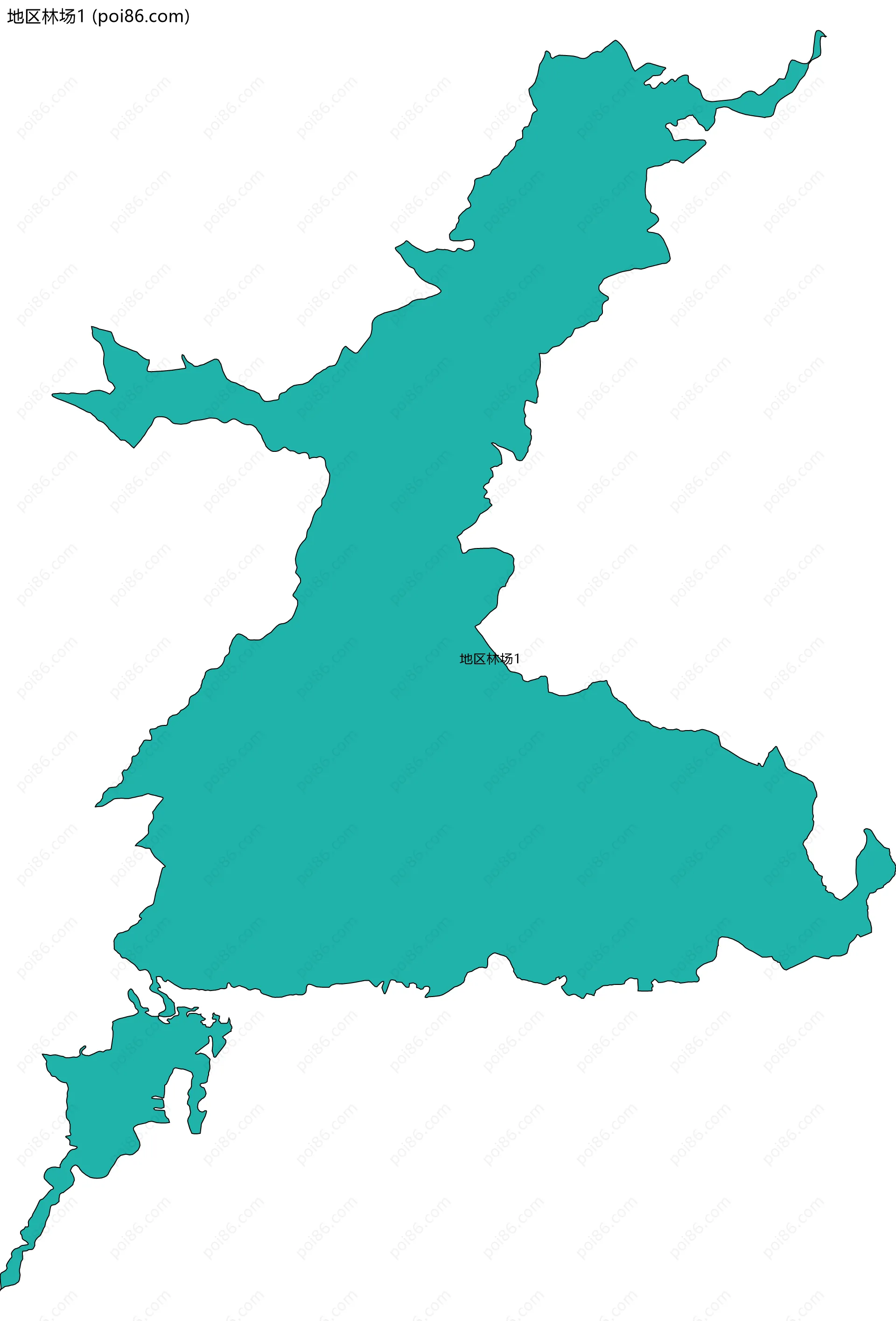 地区林场1边界地图