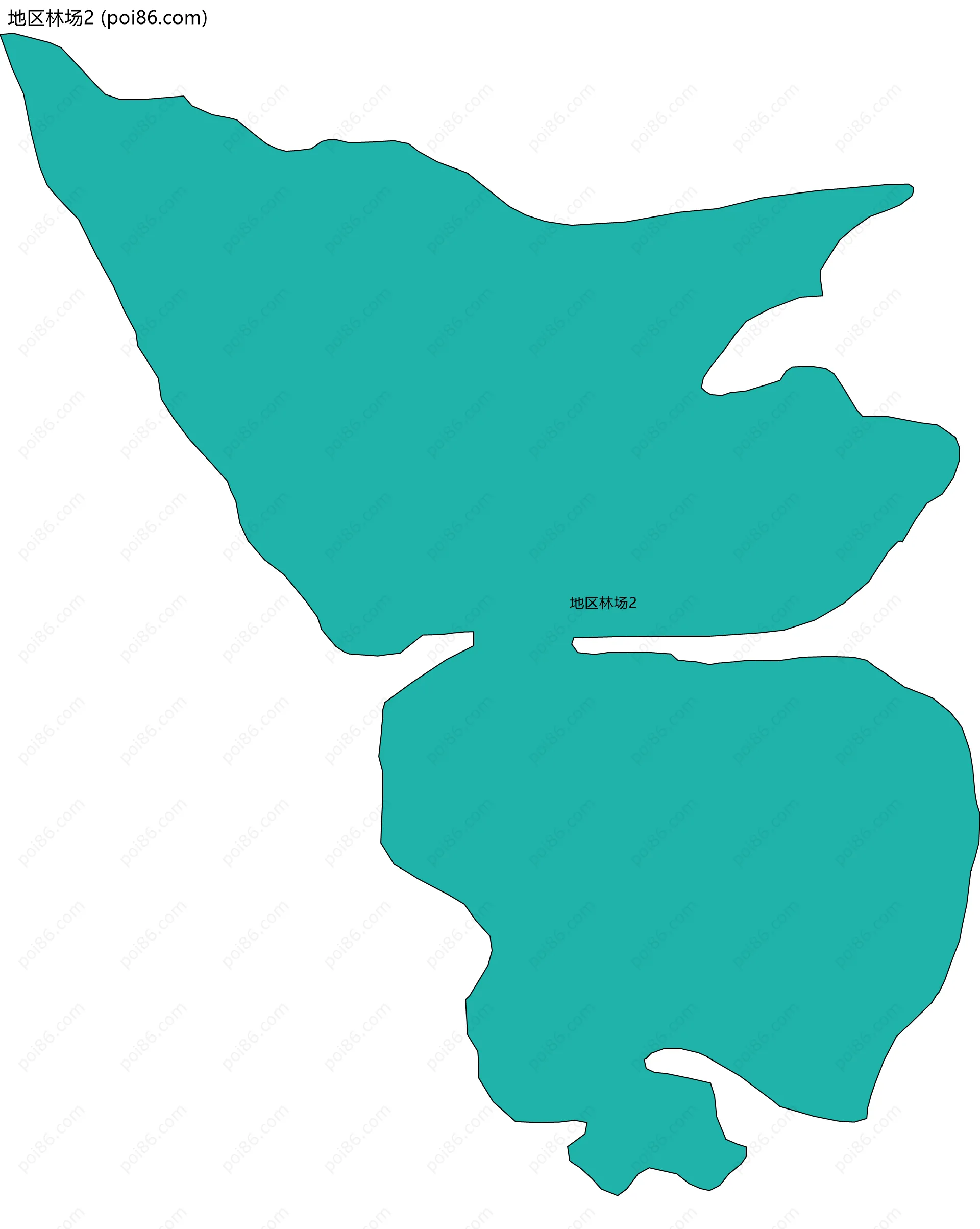 地区林场2边界地图