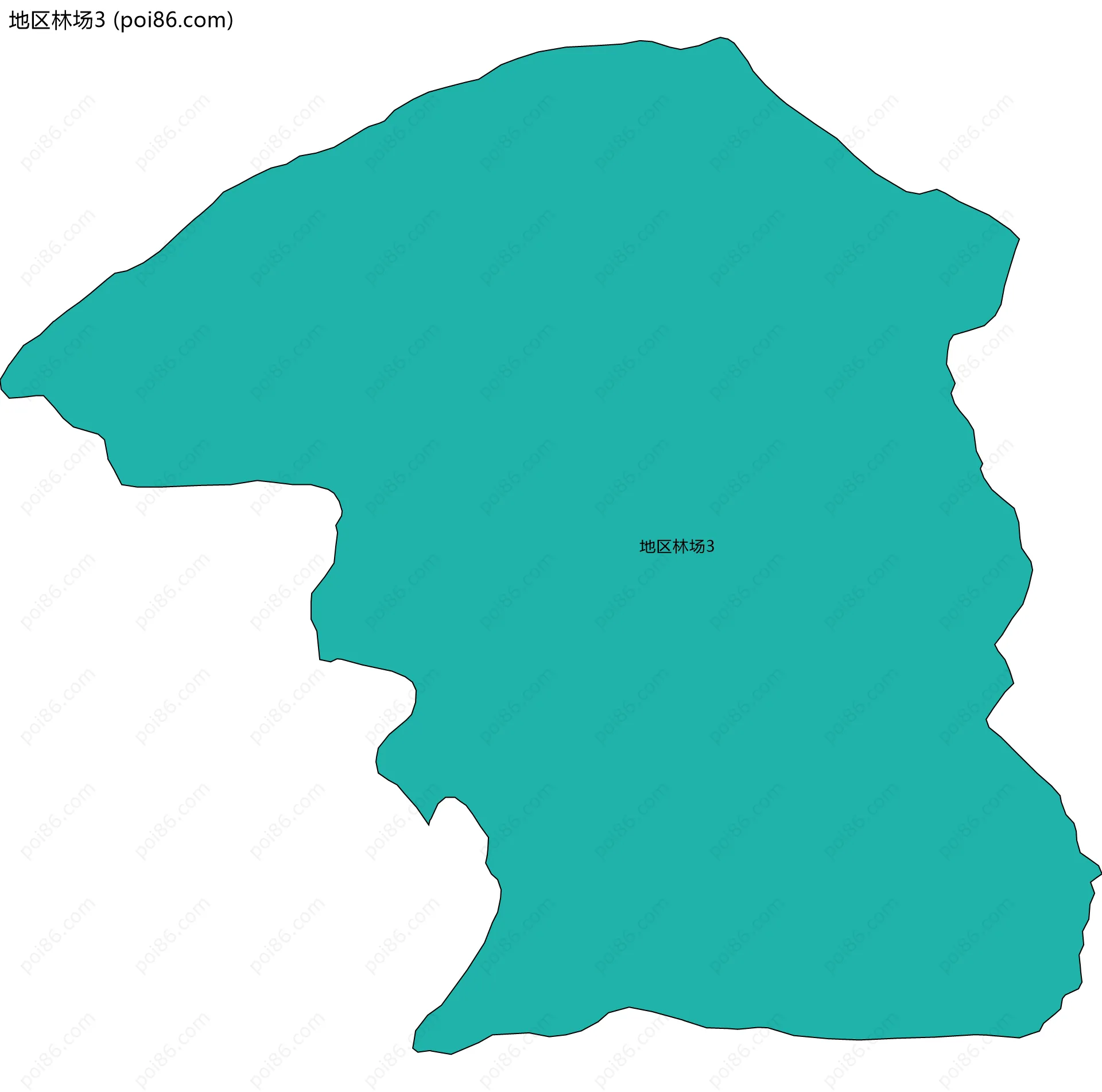 地区林场3边界地图