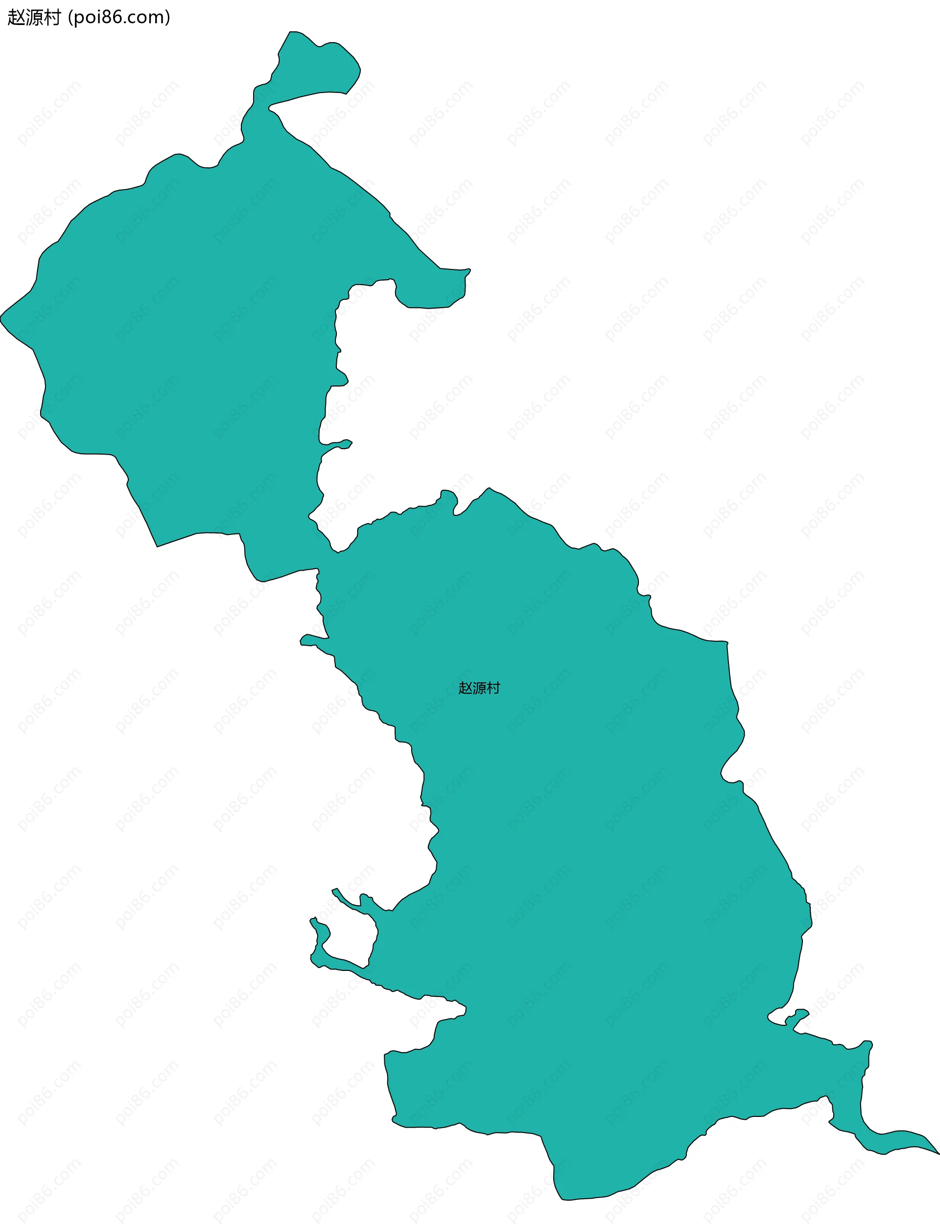 赵源村边界地图