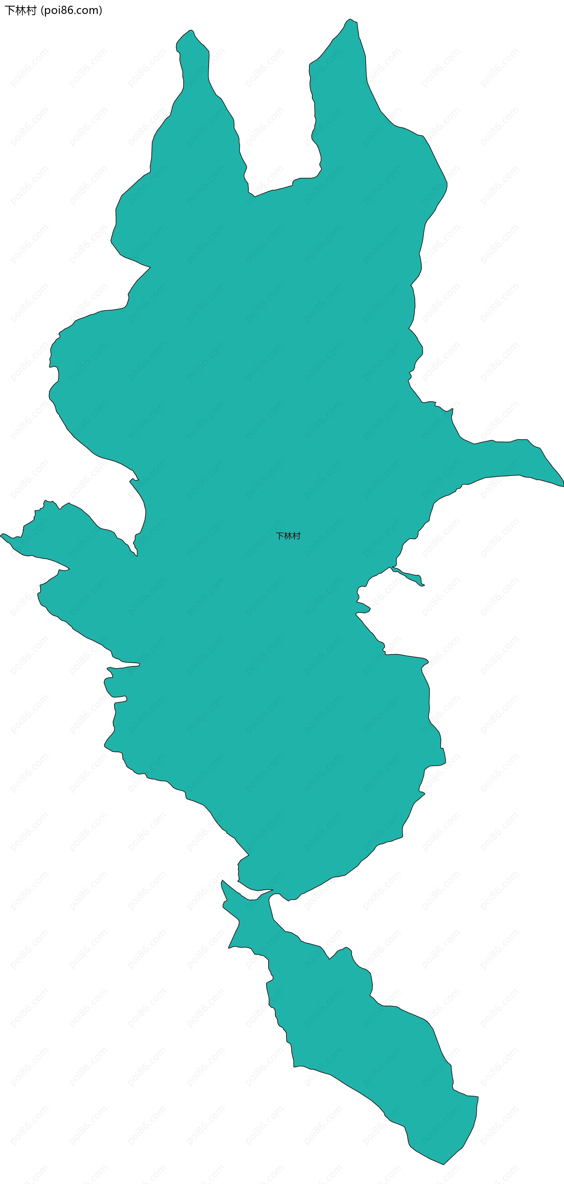 下林村边界地图