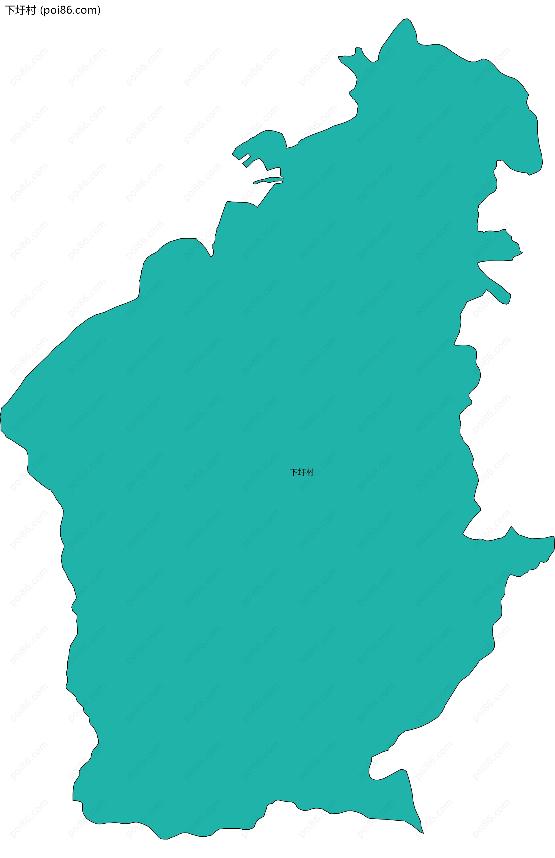 下圩村边界地图