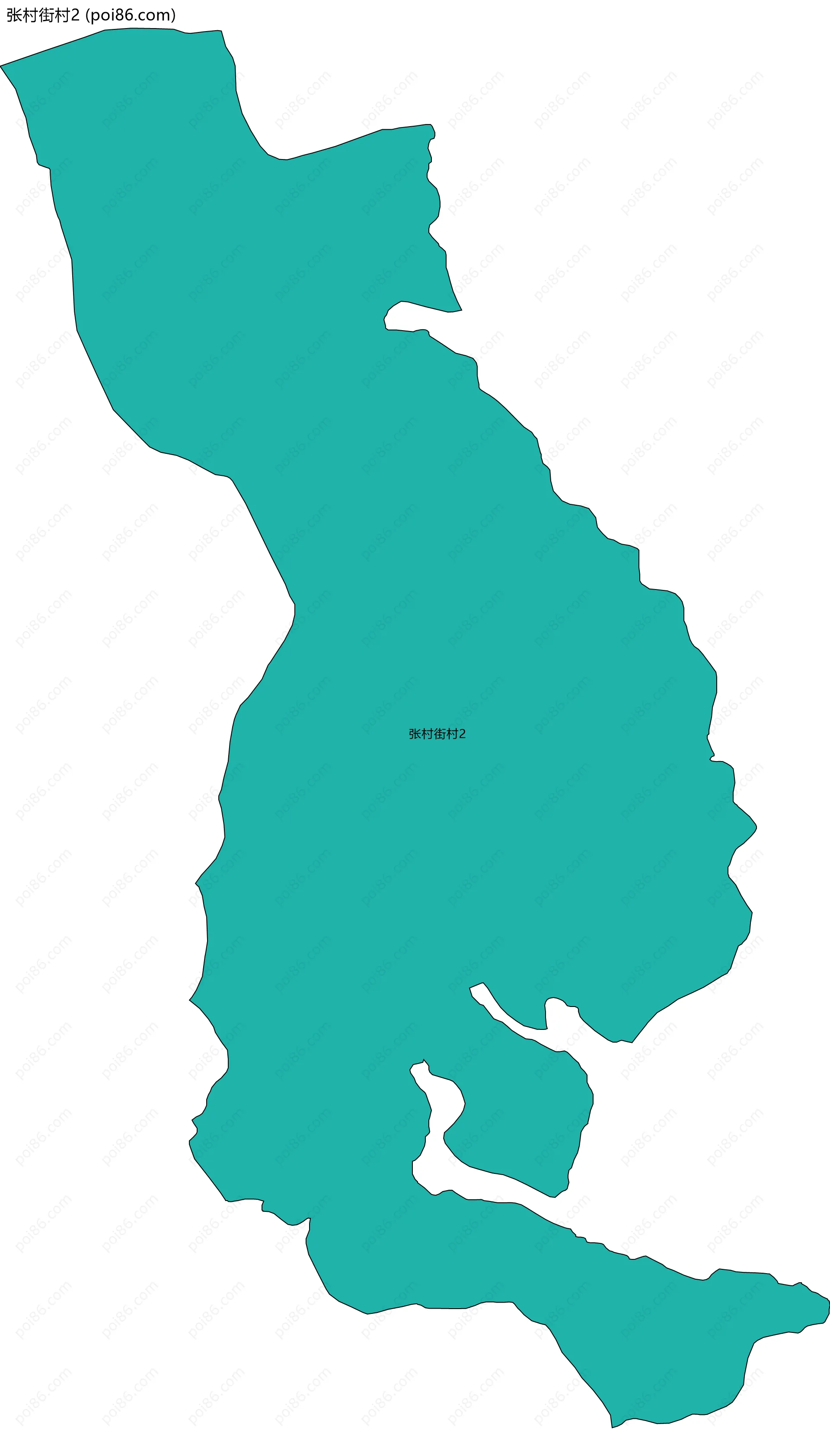 张村街村2边界地图