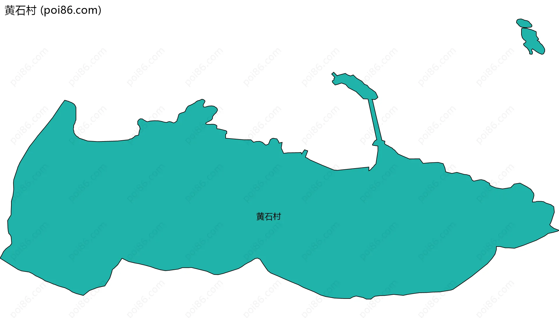 黄石村边界地图