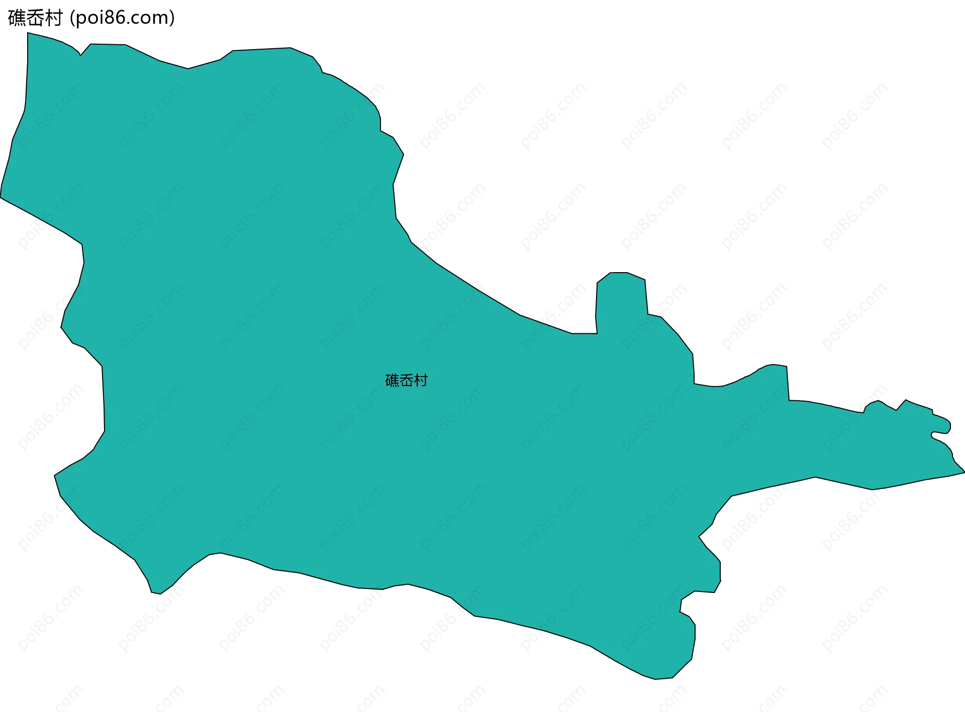 礁岙村边界地图