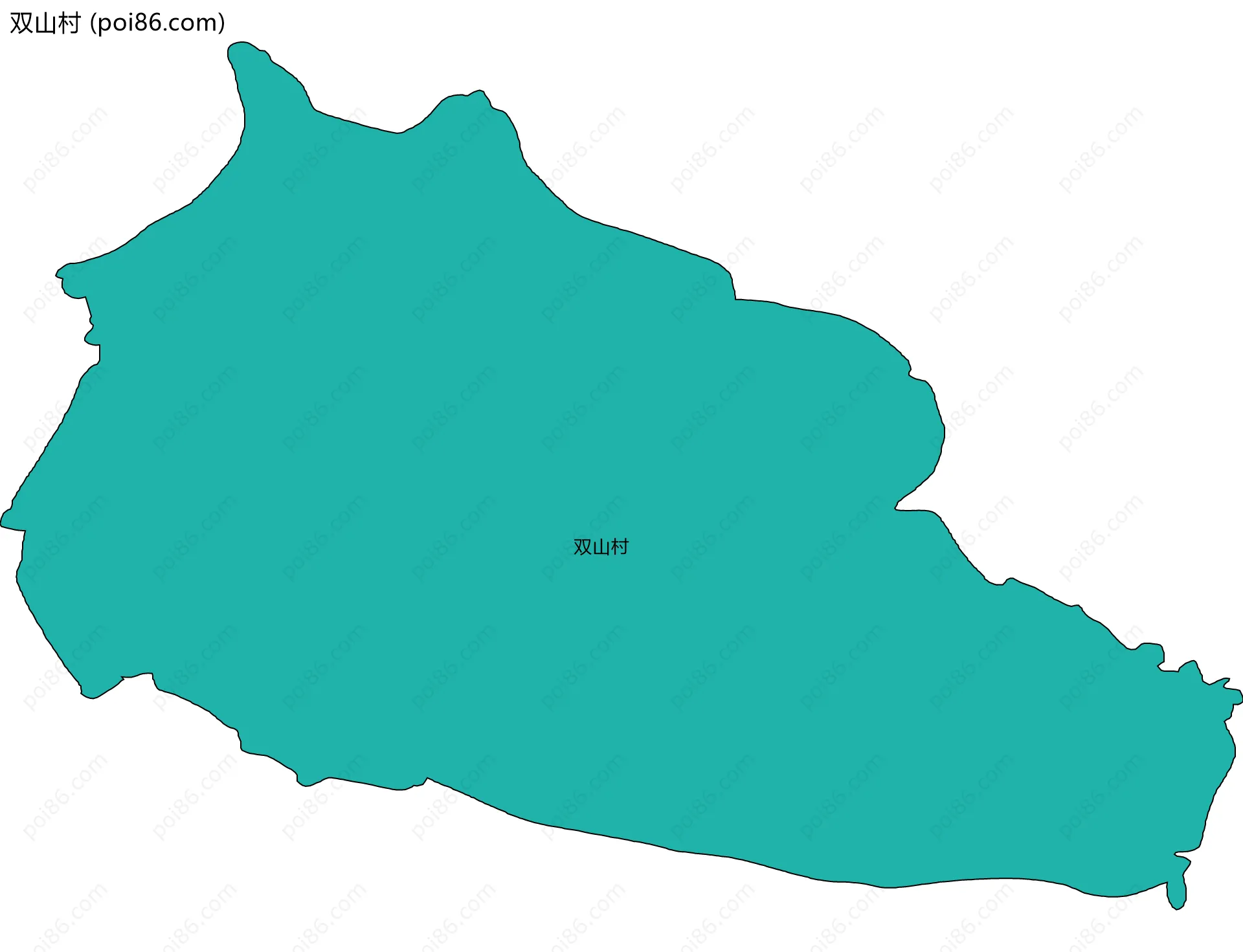 双山村边界地图
