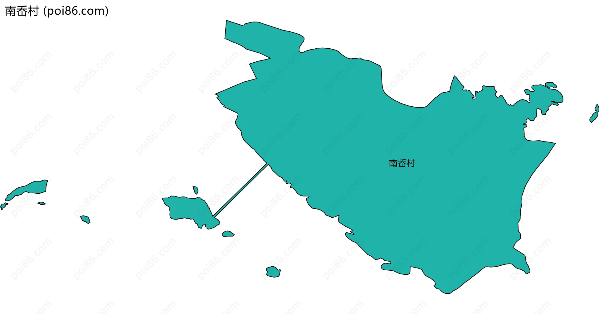 南岙村边界地图