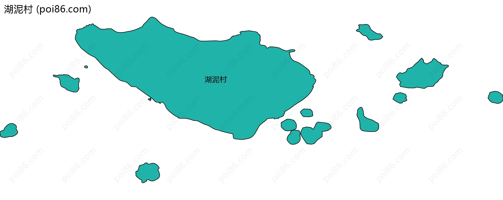 湖泥村边界地图