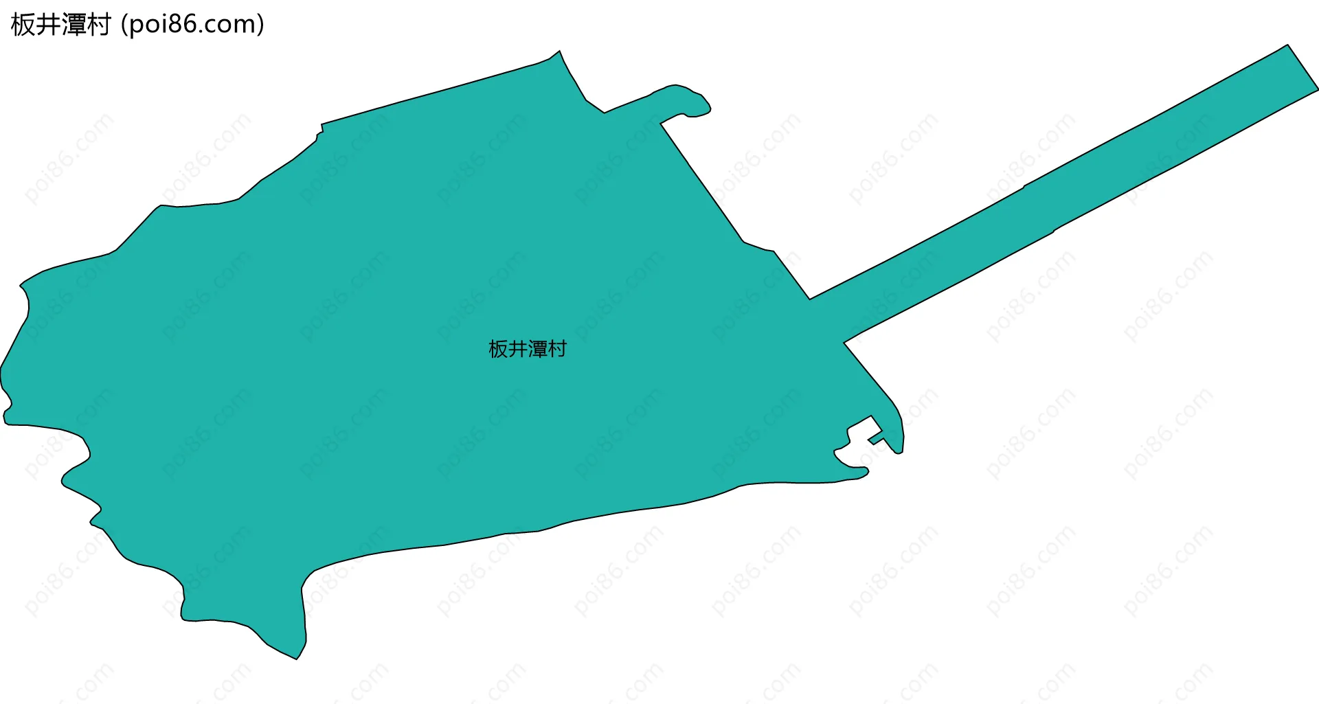 板井潭村边界地图