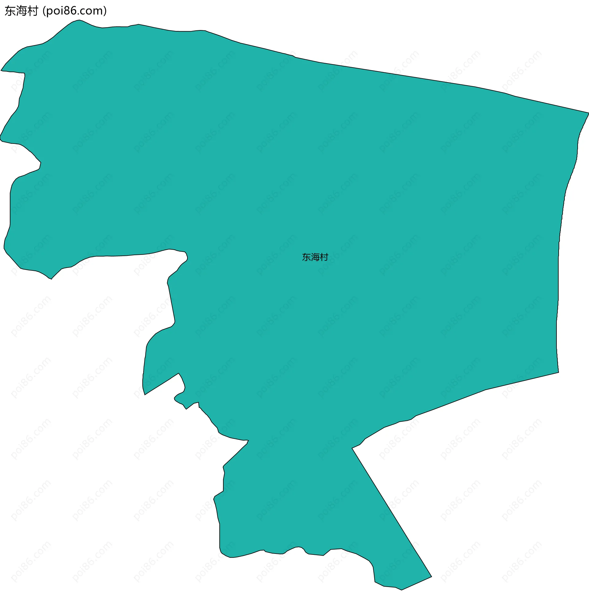 东海村边界地图