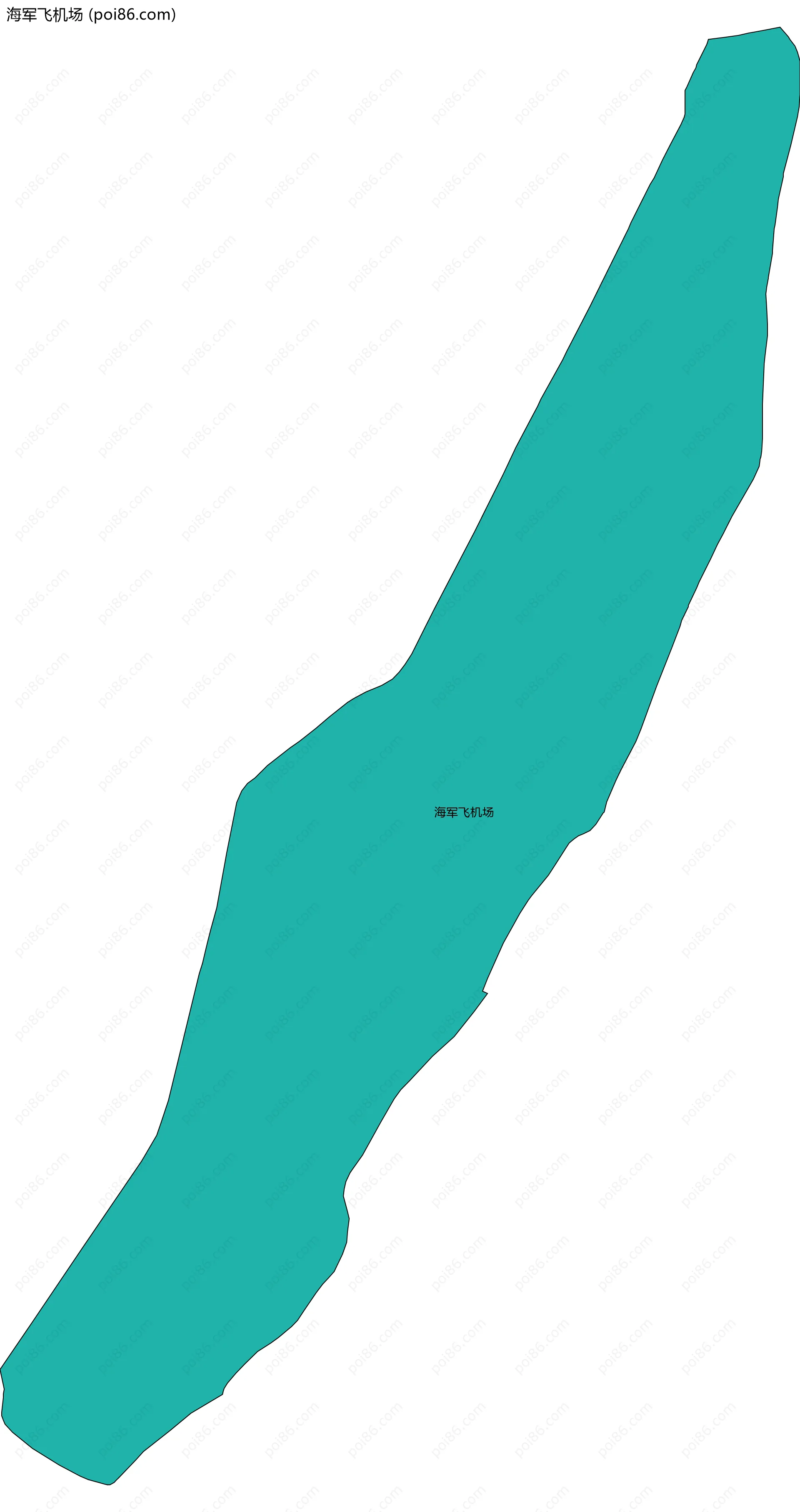 海军飞机场边界地图