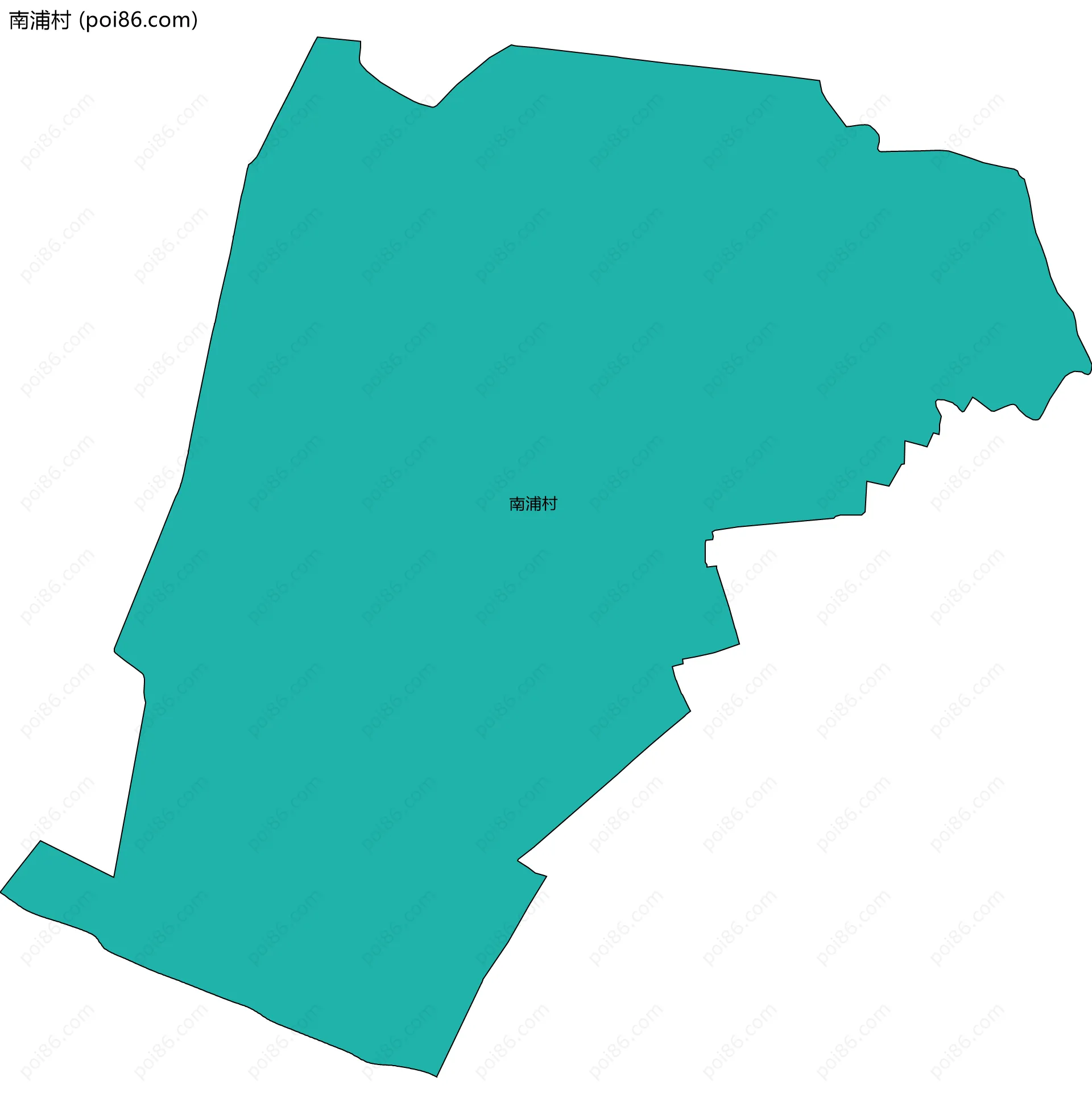 南浦村边界地图