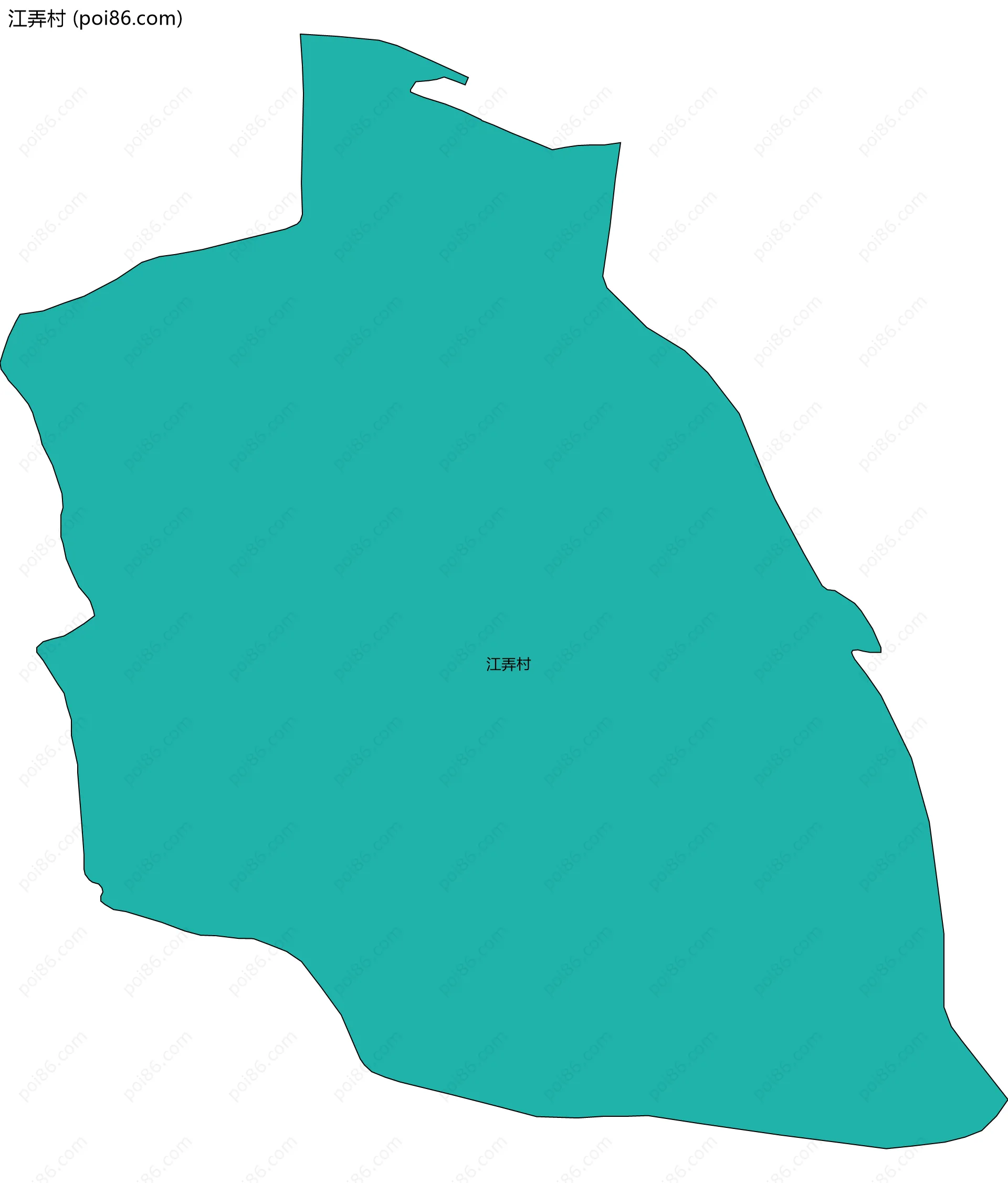 江弄村边界地图