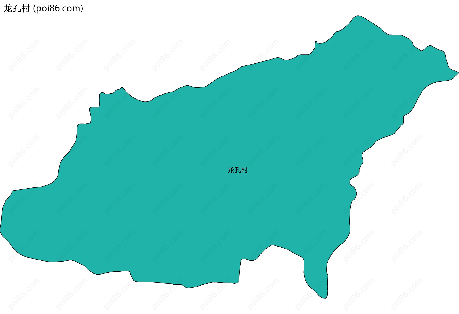 龙孔村边界地图