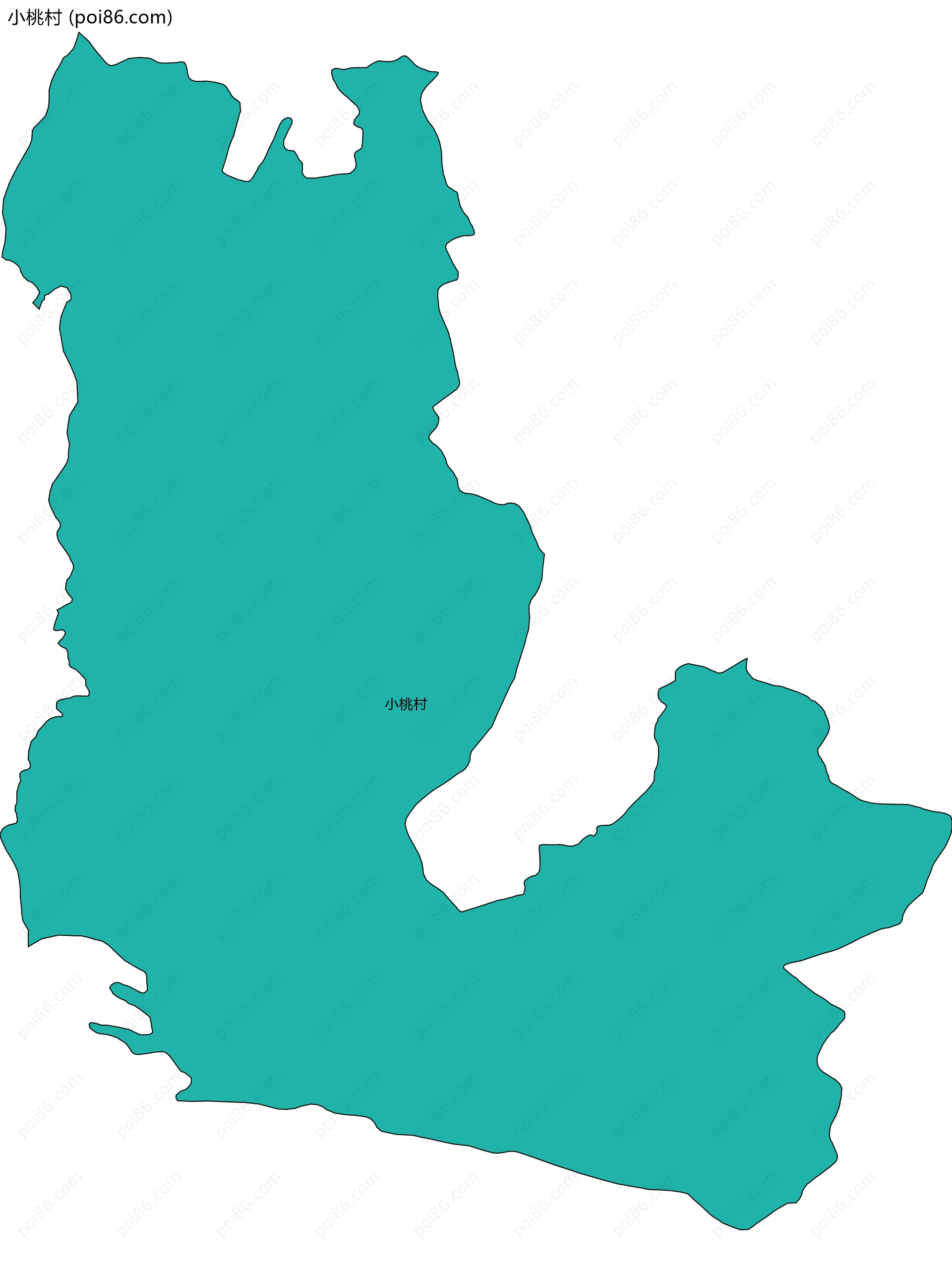 小桃村边界地图