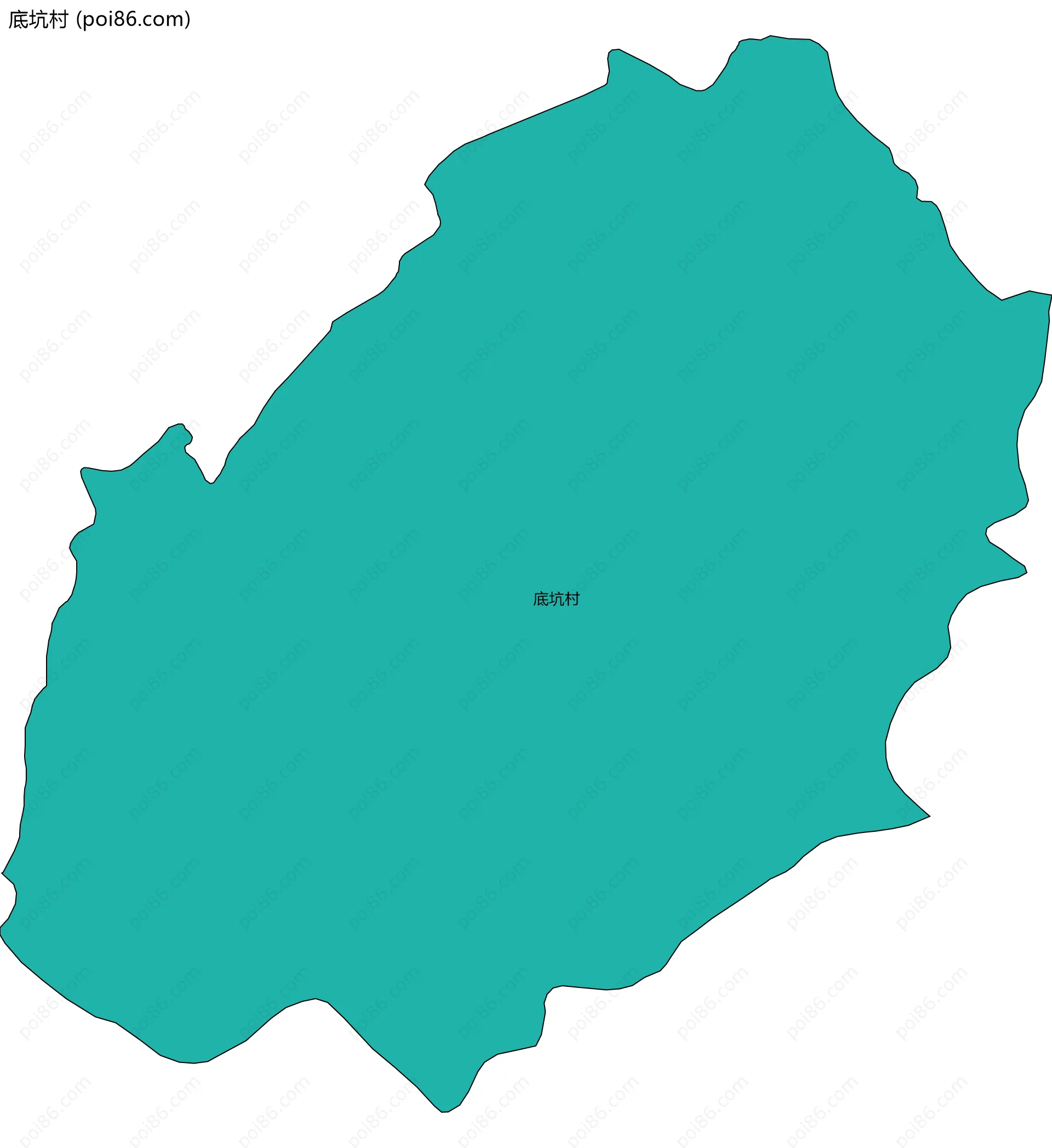 底坑村边界地图