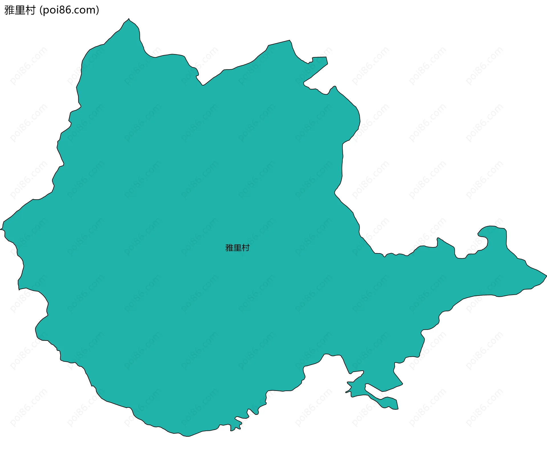 雅里村边界地图