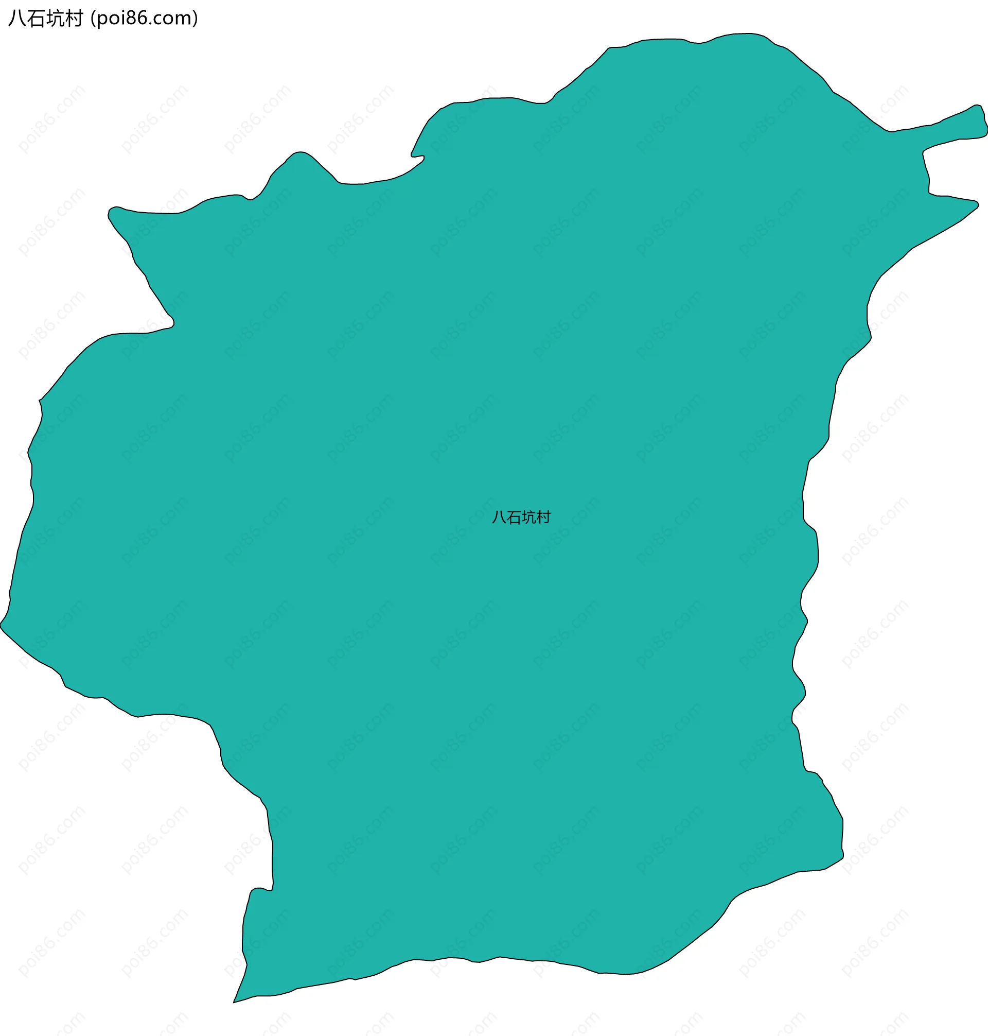 八石坑村边界地图