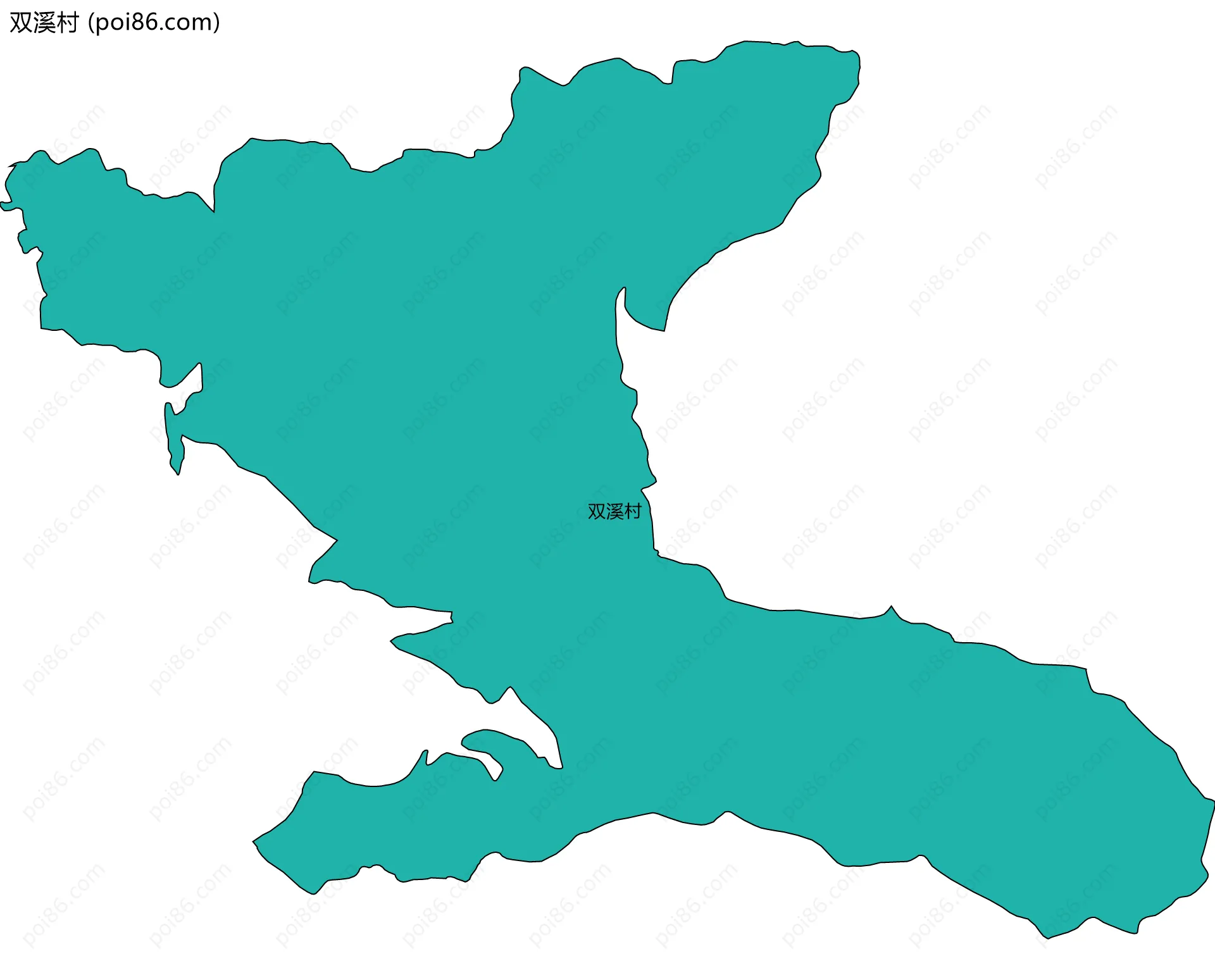 双溪村边界地图